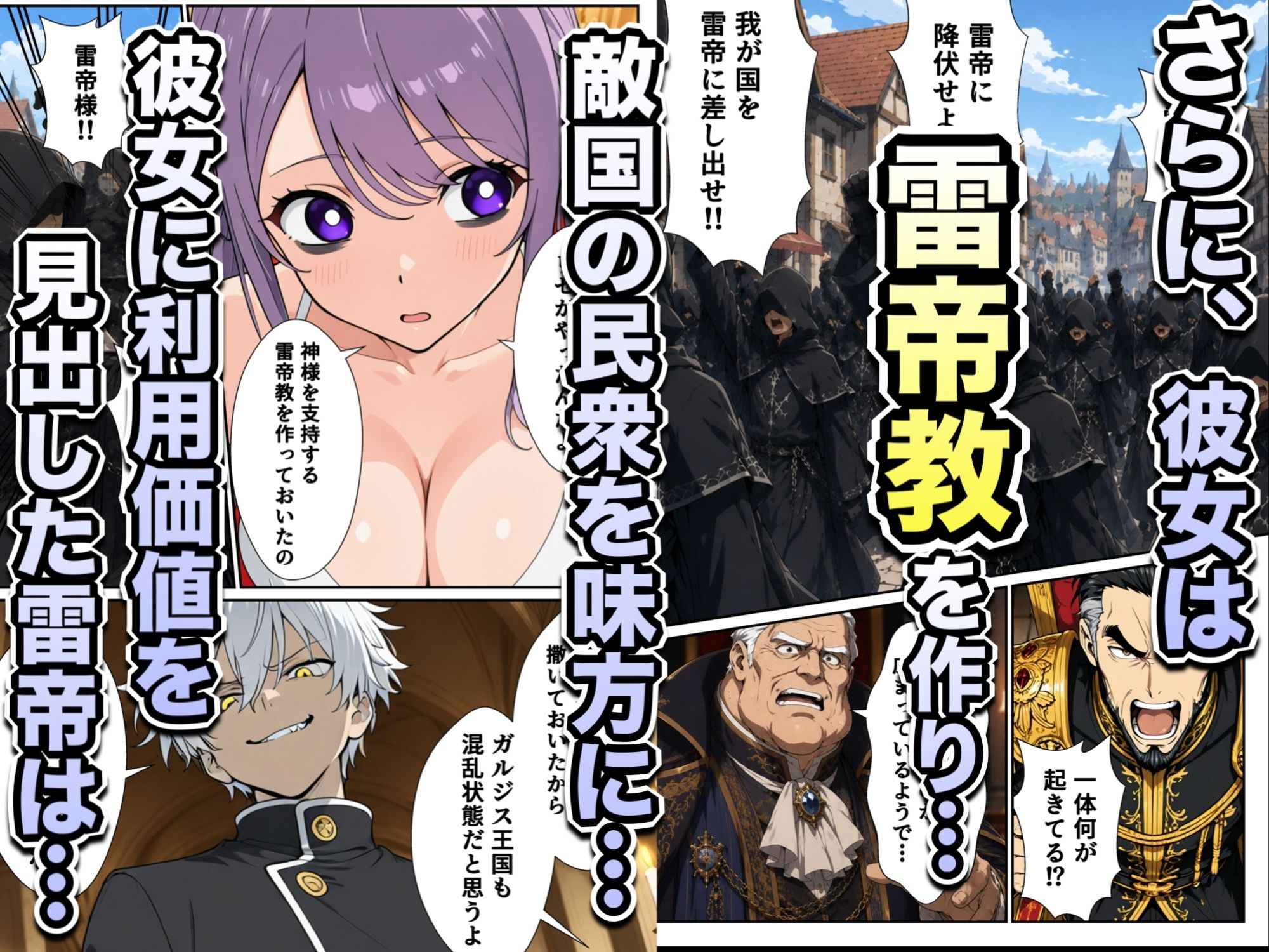 異世界召喚された最弱の雷魔法使い、体術で無双しまくり国へ復讐し、女全員を性奴●にした話2 サンプル5ページ目