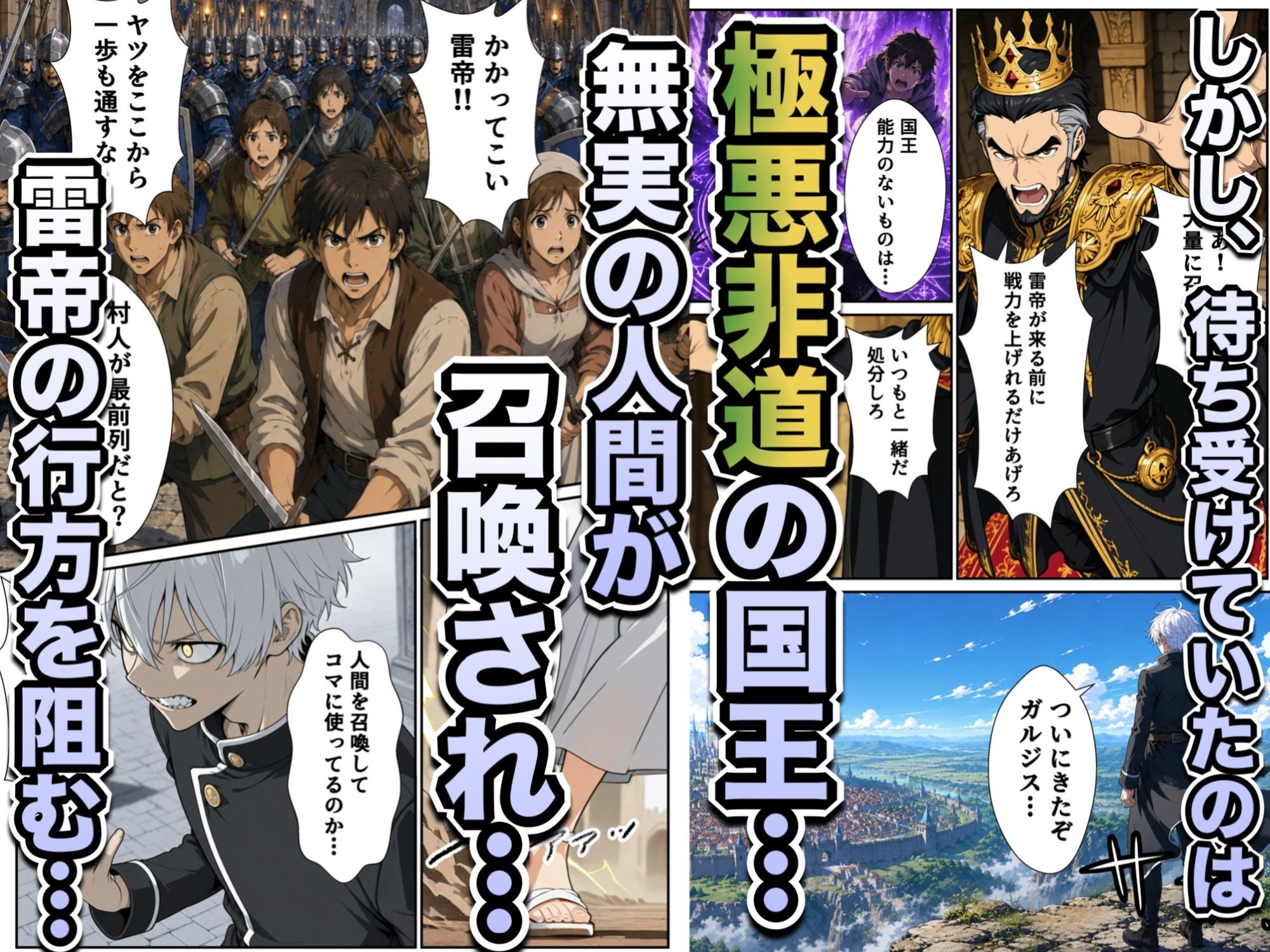 異世界召喚された最弱の雷魔法使い、体術で無双しまくり国へ復讐し、女全員を性奴●にした話2 サンプル8ページ目