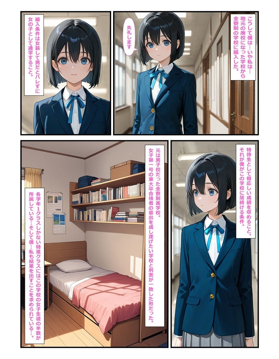 特待生の『彼女』は男の娘。―男子全員に共有される彼女の秘密― サンプル9ページ目