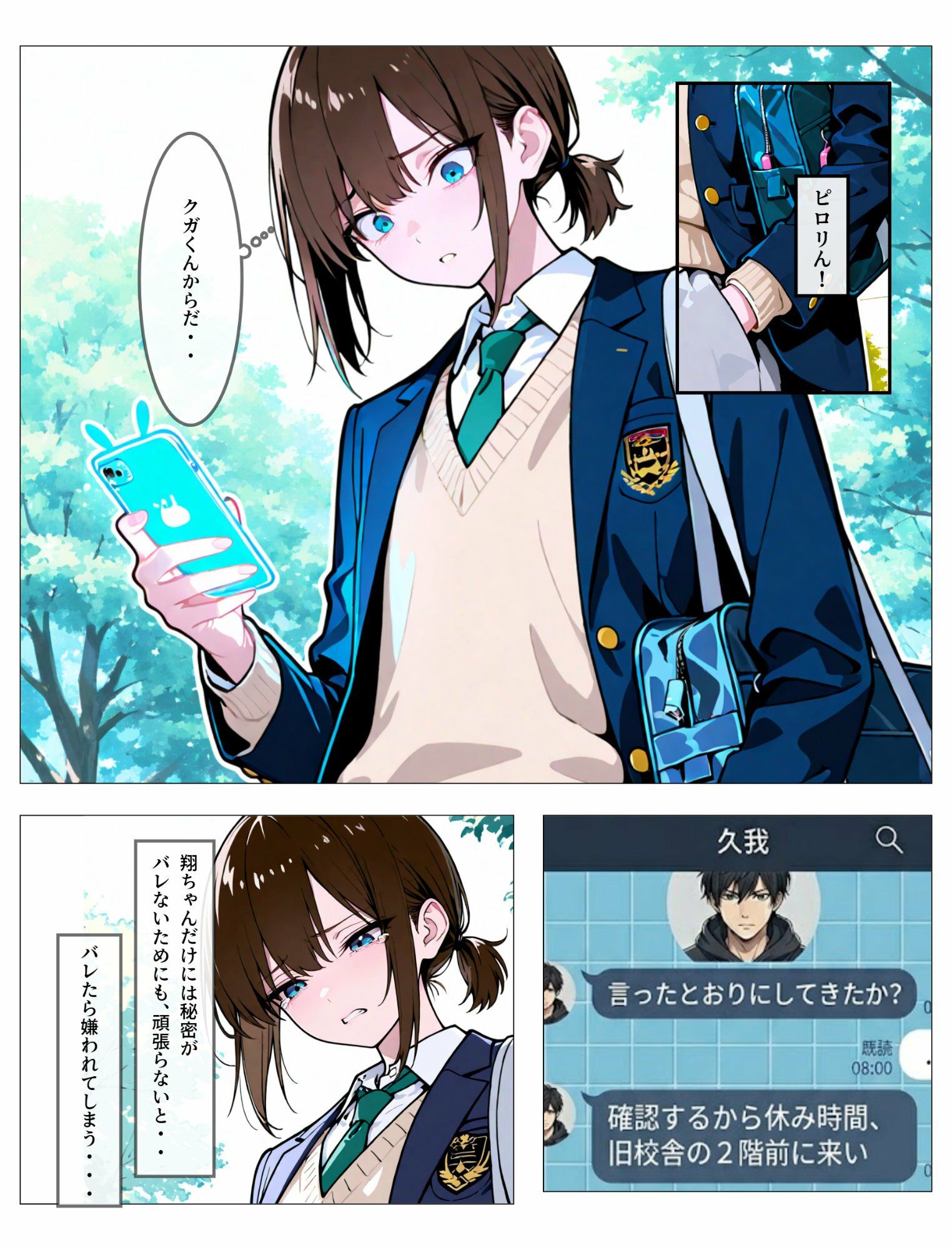 親友への恋心を隠す女装男子の裏垢がバレた日、その後 サンプル2ページ目