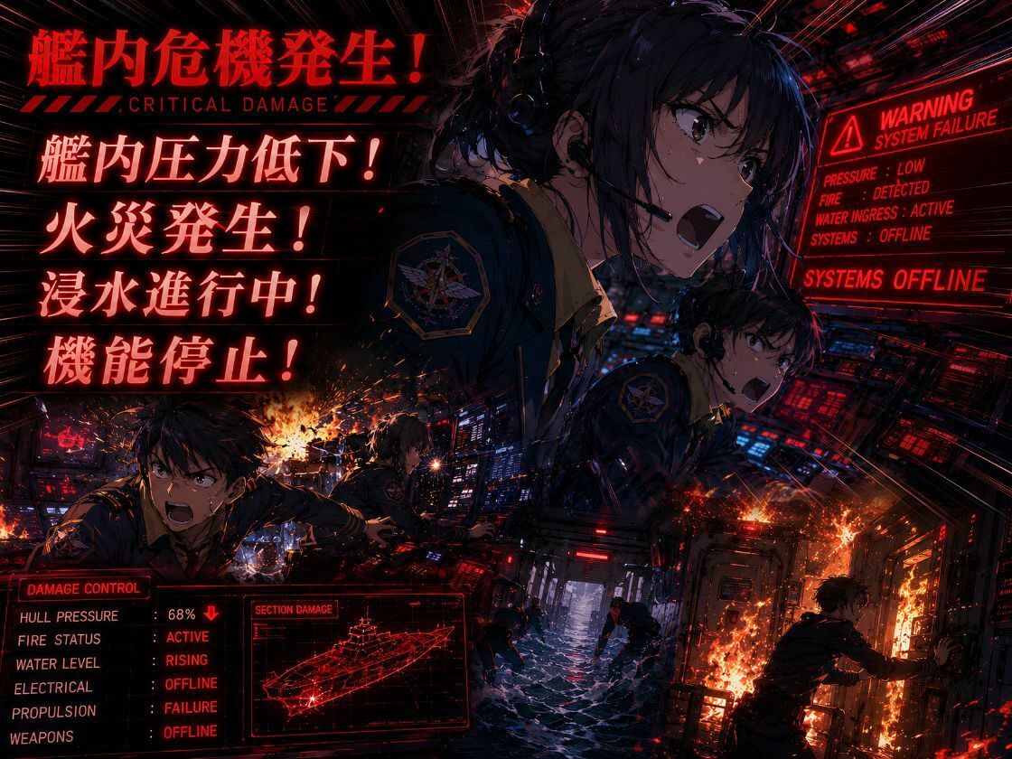 【敗北】捕らわれた艦長テスタ…仲間を守るための沈黙 サンプル2ページ目