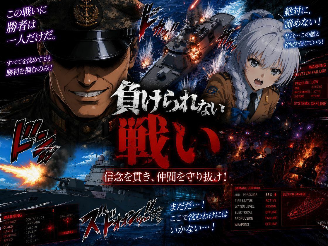 【敗北】捕らわれた艦長テスタ…仲間を守るための沈黙 サンプル3ページ目