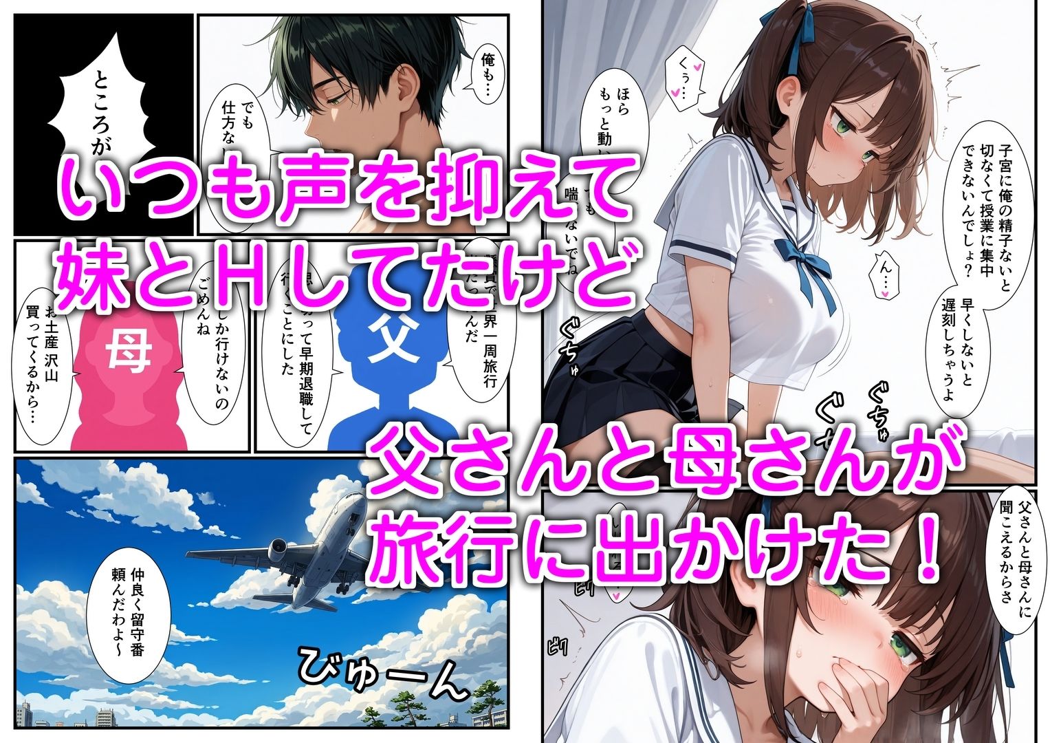 妹と恋人ごっこ 交尾ごっこ4 〜コスプレえっち編〜 サンプル1ページ目