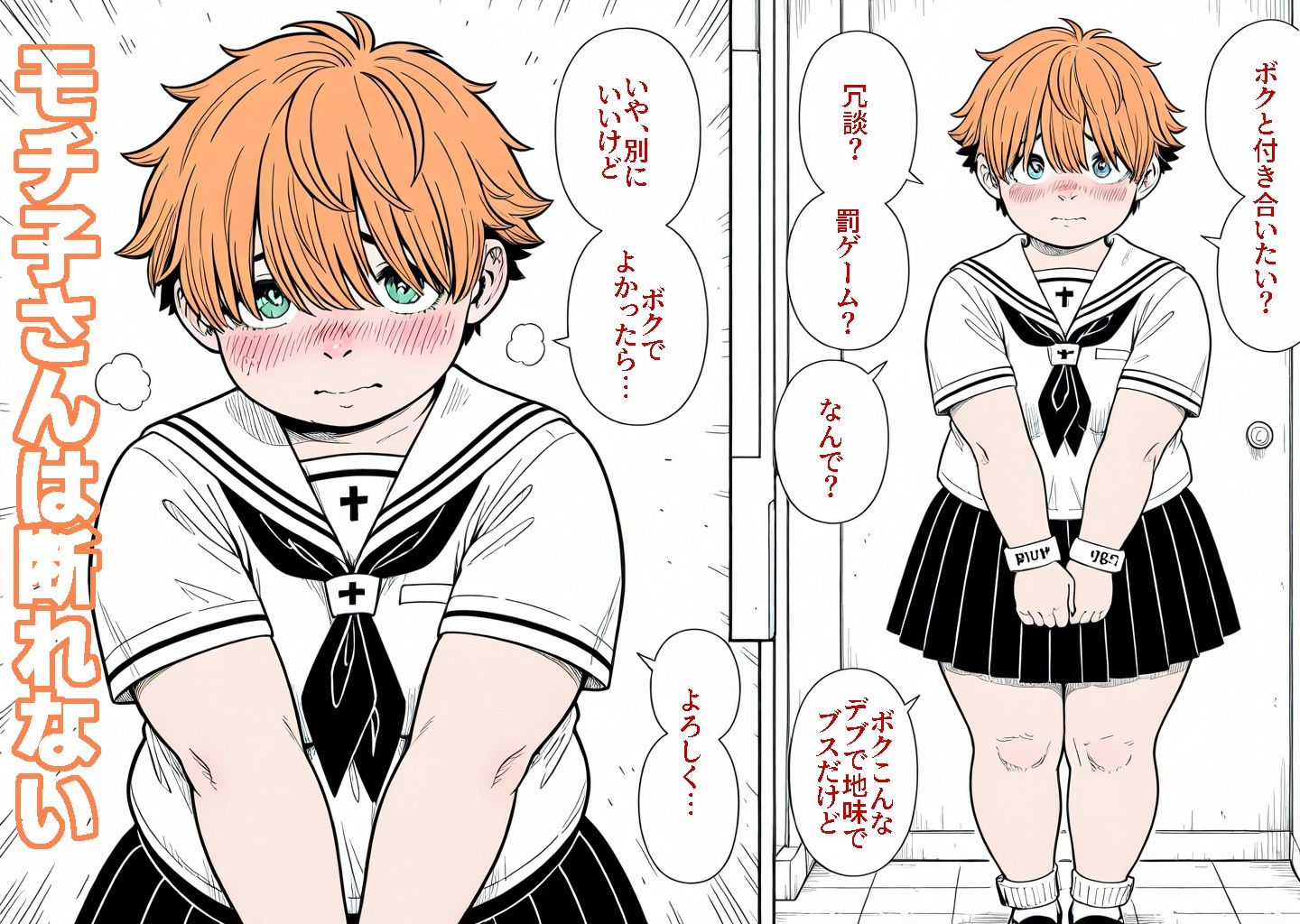モチ子さんは断れない サンプル1ページ目