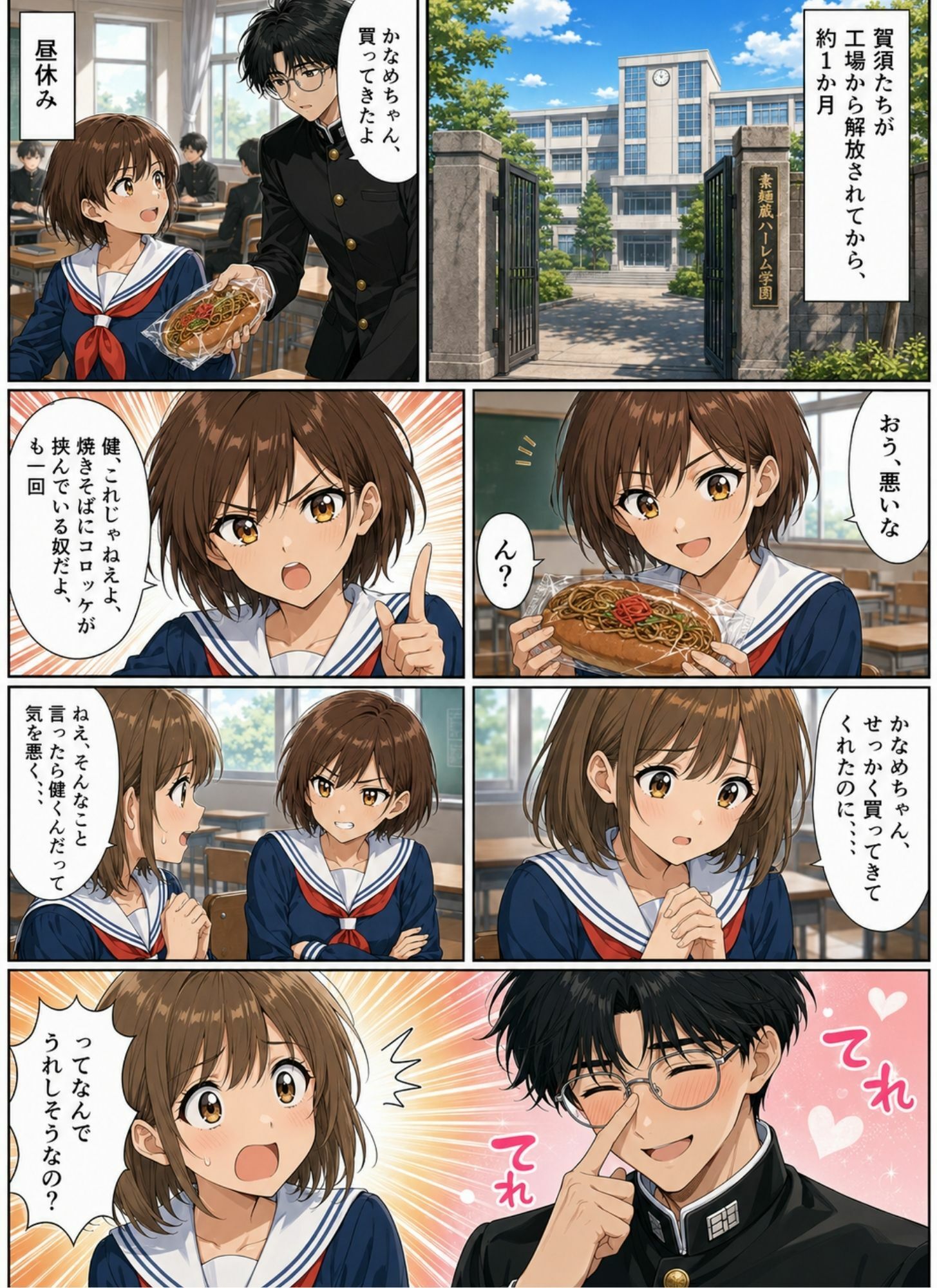 ときめきハーレム学園へようこそ7 サンプル1ページ目
