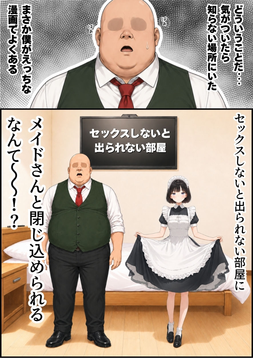 セックスしないと出られない部屋にジト目メイドさんと閉じ込められたんだが・・・ サンプル1ページ目