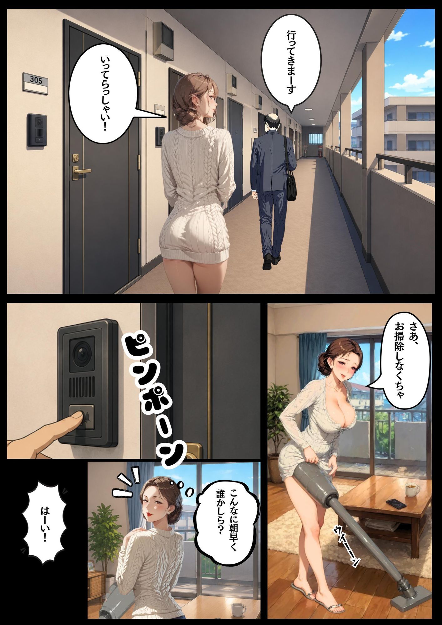 人妻は若いオスに夢中 サンプル3ページ目