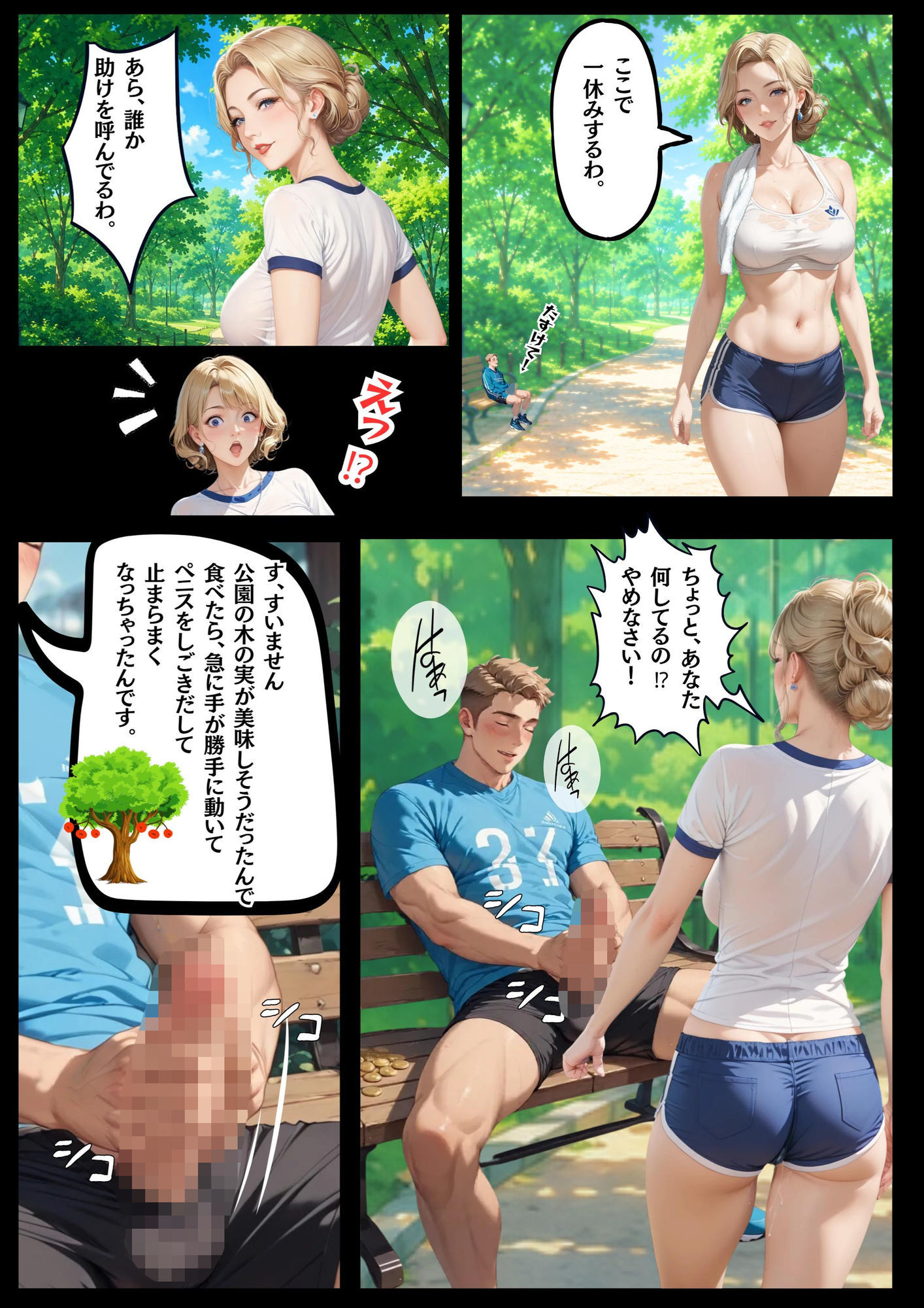 人妻は若いオスに夢中 サンプル8ページ目