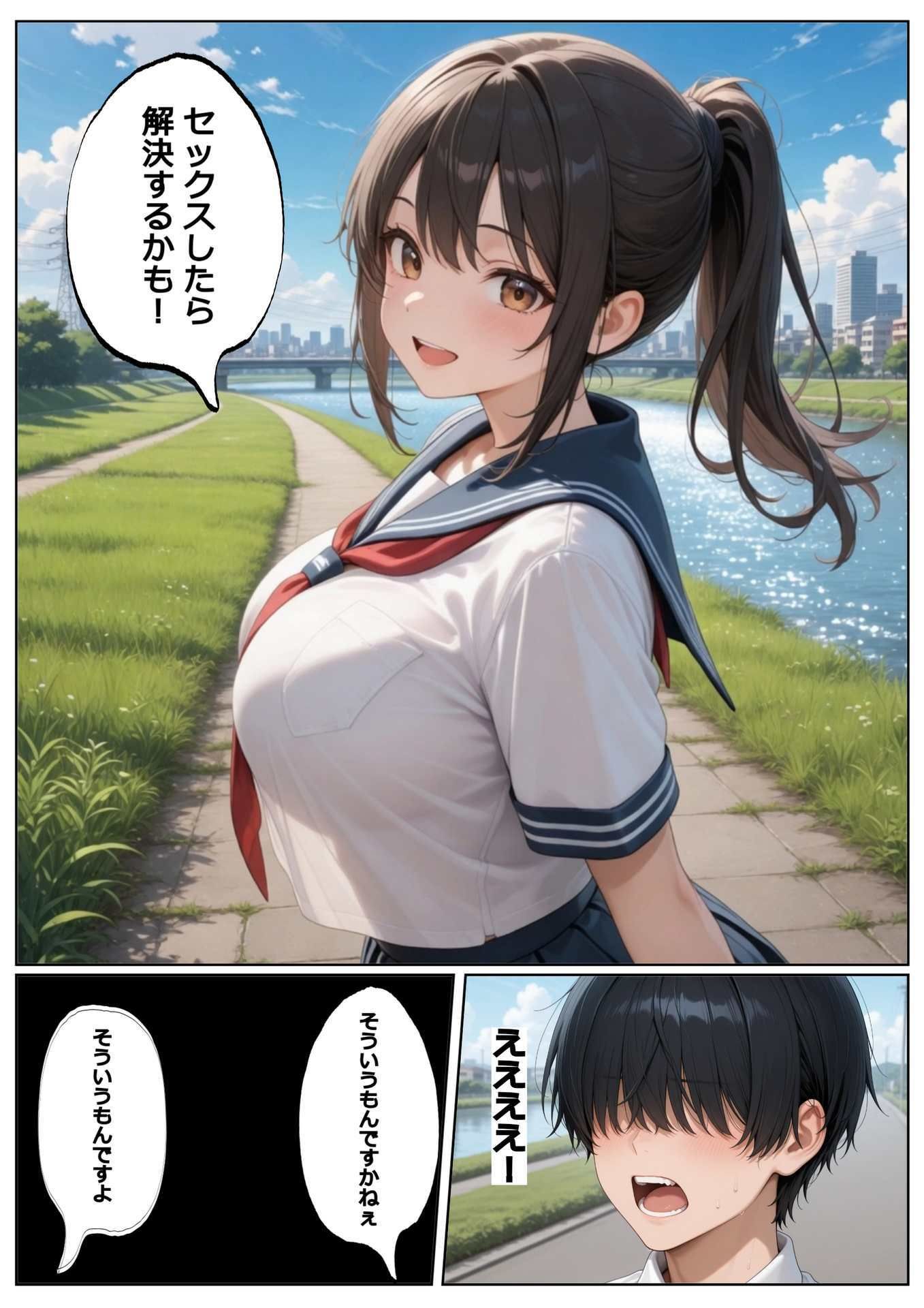 たいていの悩み事はセックスすれば解決！？するっていう話 サンプル2ページ目