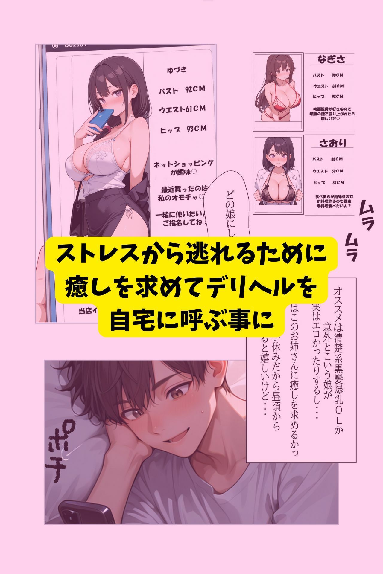 姉に内緒のデリヘルデビュー  黒髪巨乳現役JKを初日に俺のチンポで即メス堕ちさせた サンプル2ページ目