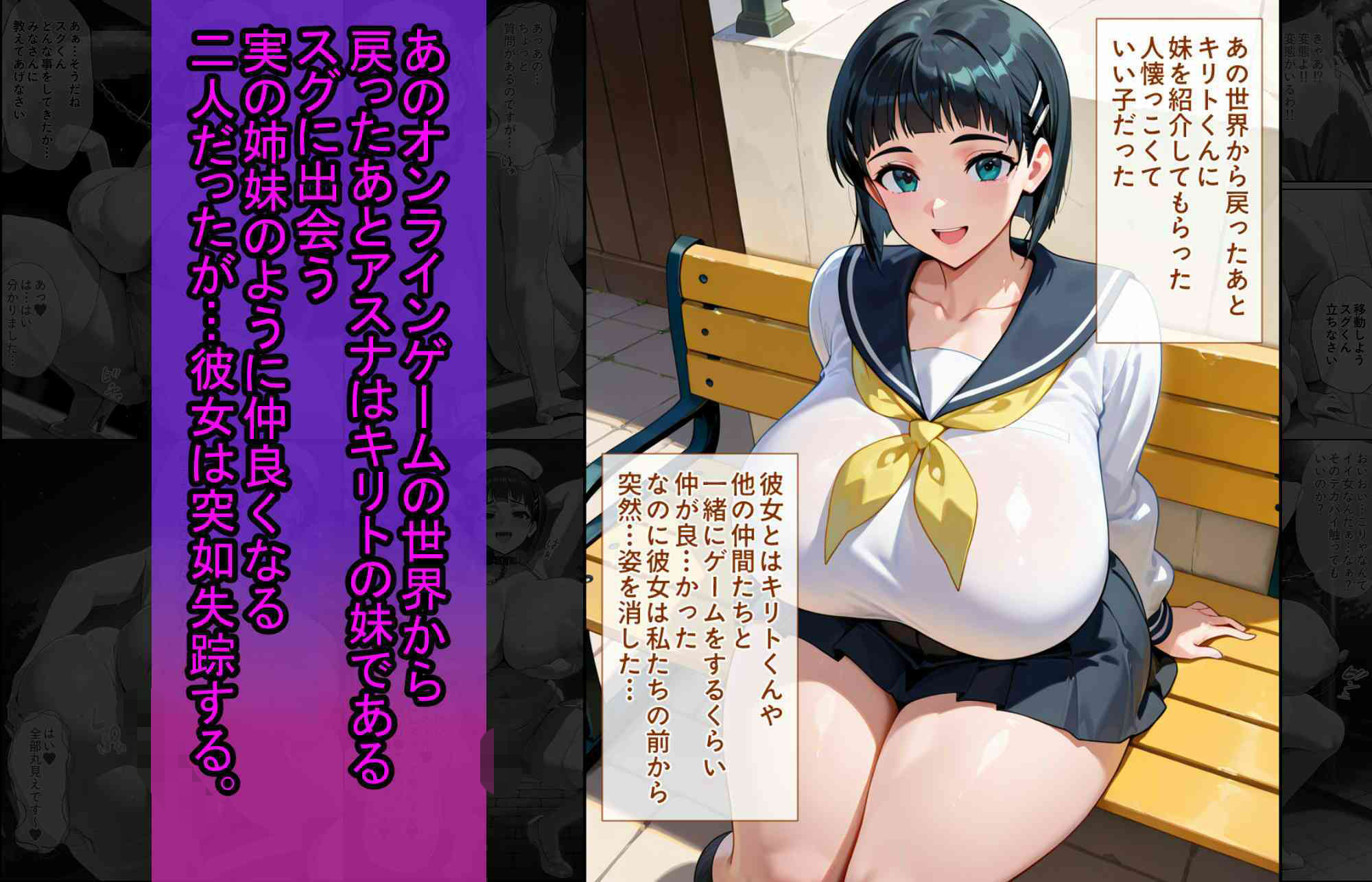 爆乳J●  アスナちゃんが巨根おじさんに寝取られる  話13 サンプル3ページ目