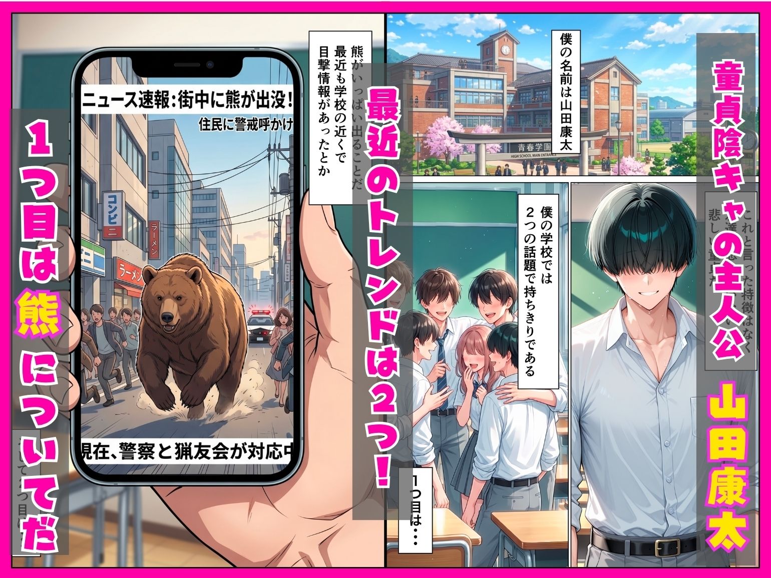 人気者だけど処女なギャルとイチャラブ中出しセックスした話 サンプル1ページ目