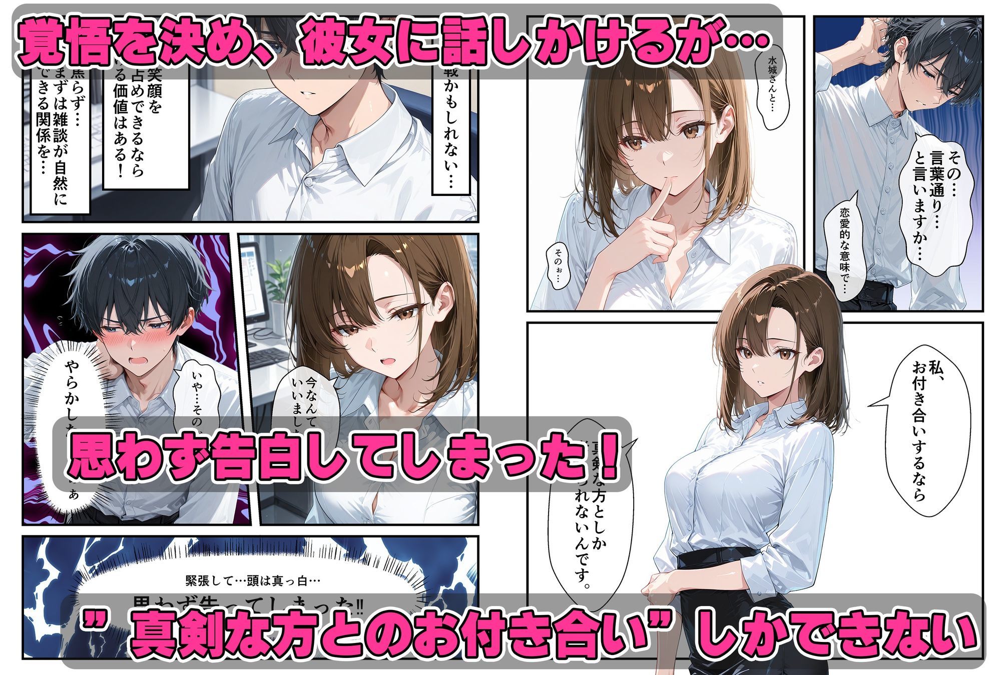 クール美女に告白〜恋愛下手で処女の彼女は天然無自覚にエロかった サンプル2ページ目