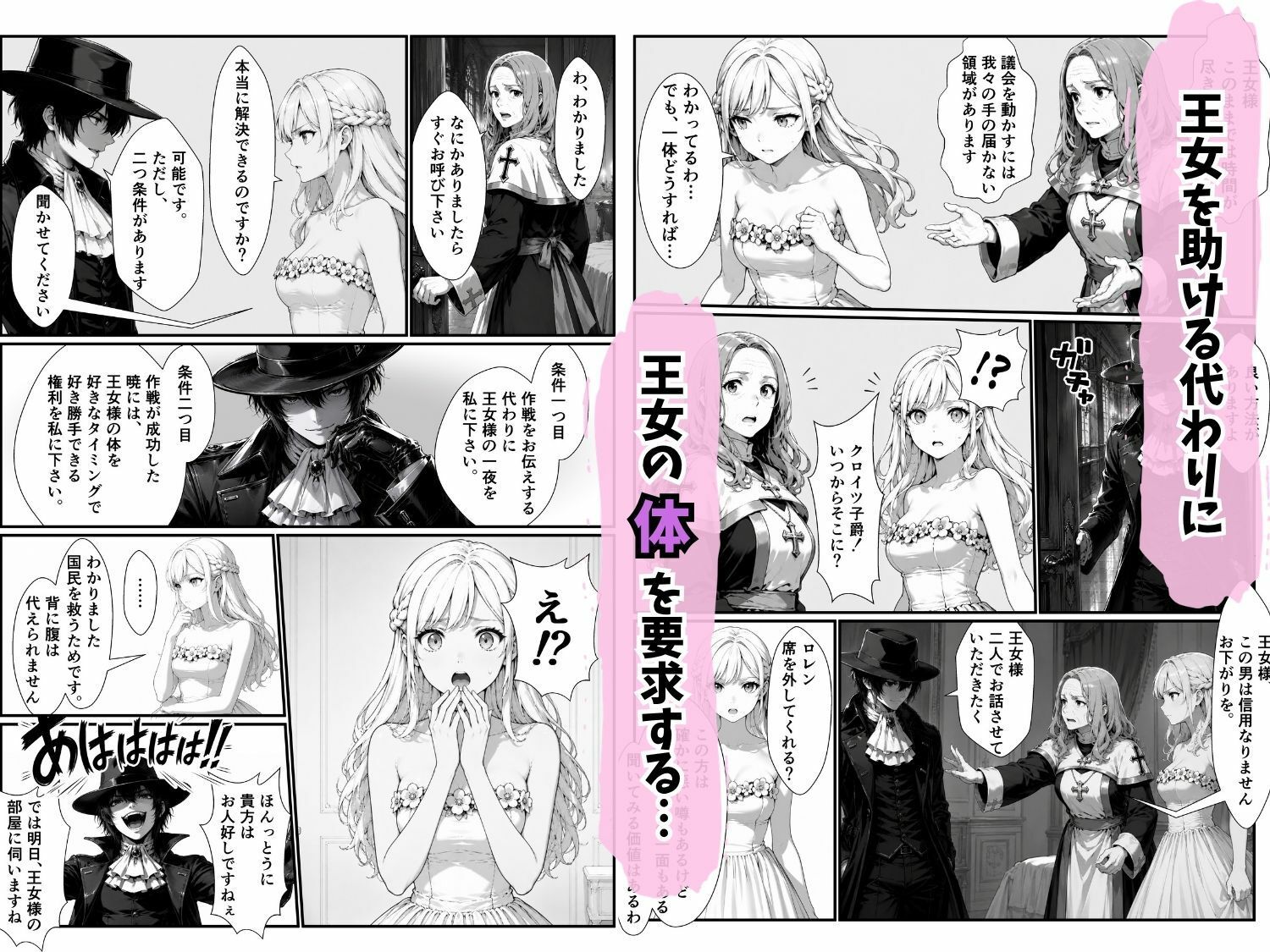 清廉潔白な王女様が俺のモノになるらしい サンプル3ページ目