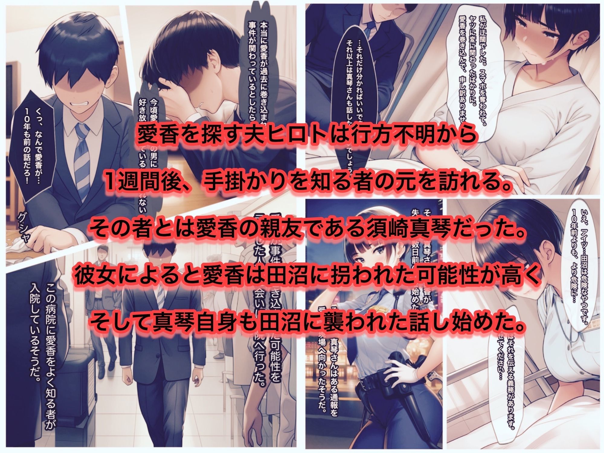 少女汚染4章 誘拐された人妻愛香とホームレスの肉便器の親友 サンプル3ページ目