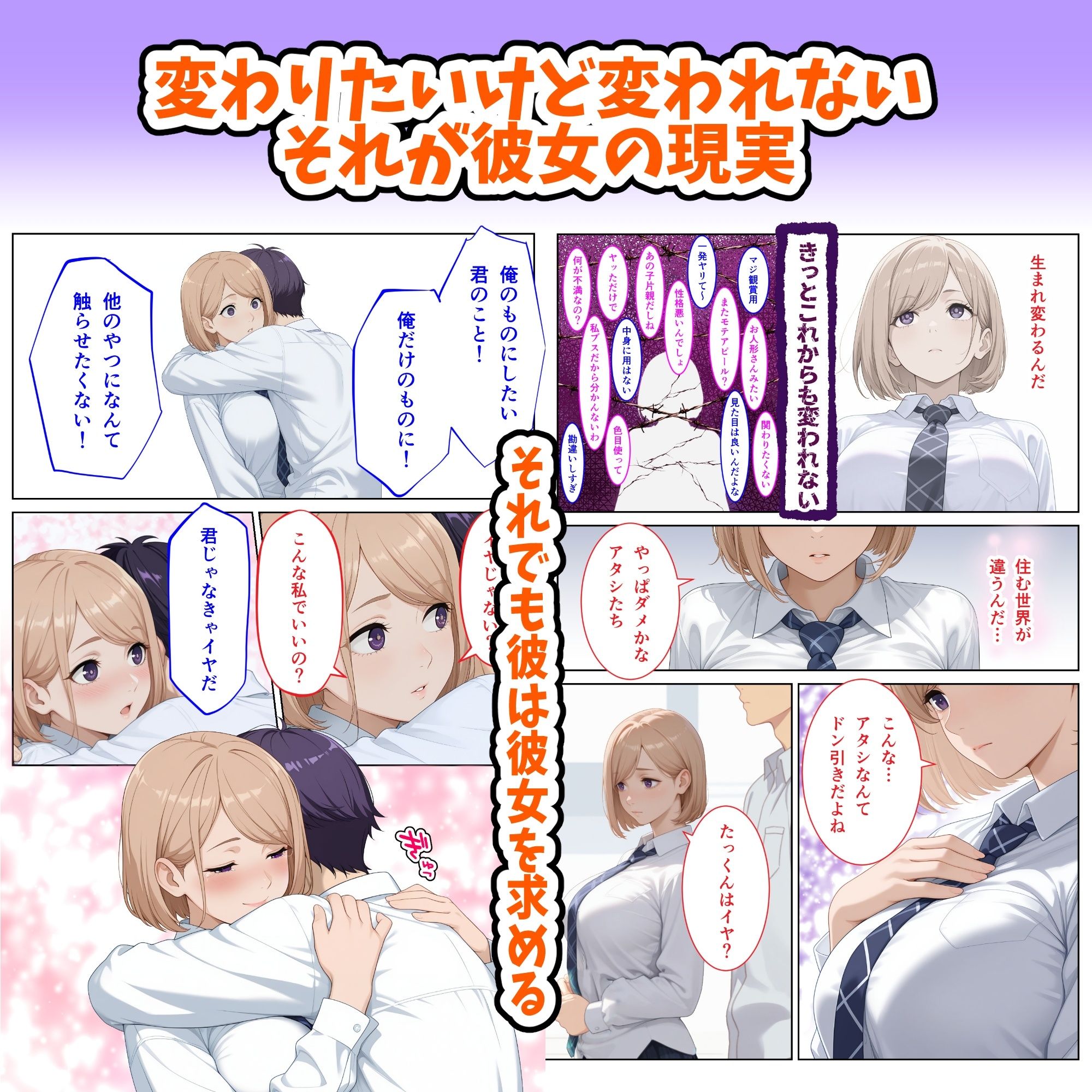嘘告〜罰ゲームから始まるイチャラブセックス〜 サンプル8ページ目