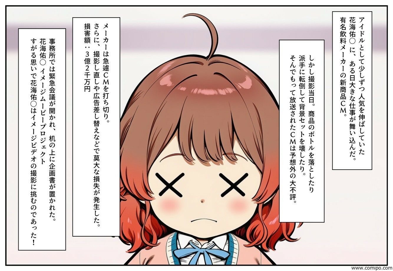 CM炎上で人生終了！？、なぜか借金返済のためにイメージビデオを撮ることになった件 サンプル2ページ目