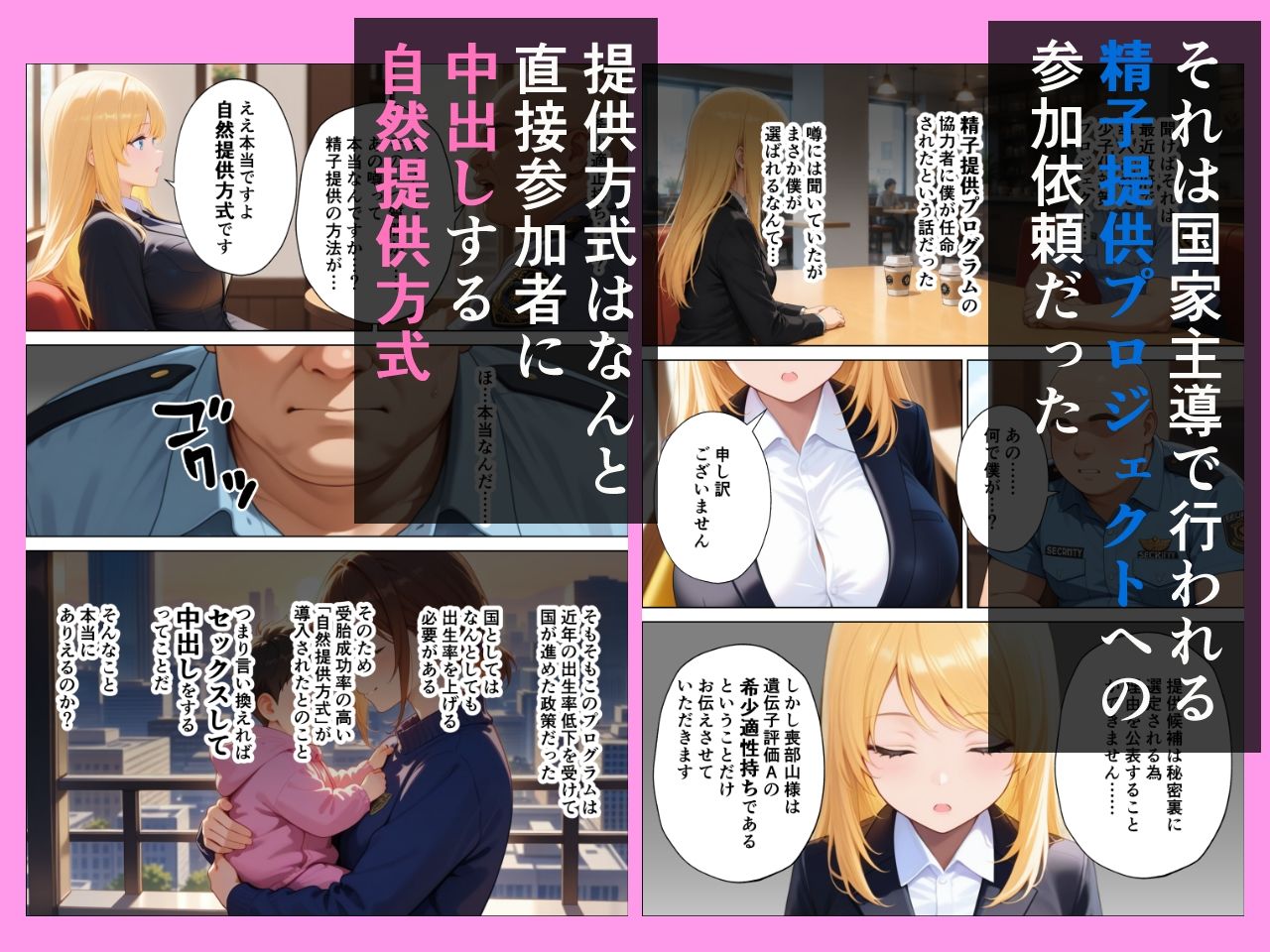 精子提供プロジェクト 昔あこがれだったあの子にぼくの子種を提供した話 サンプル2ページ目