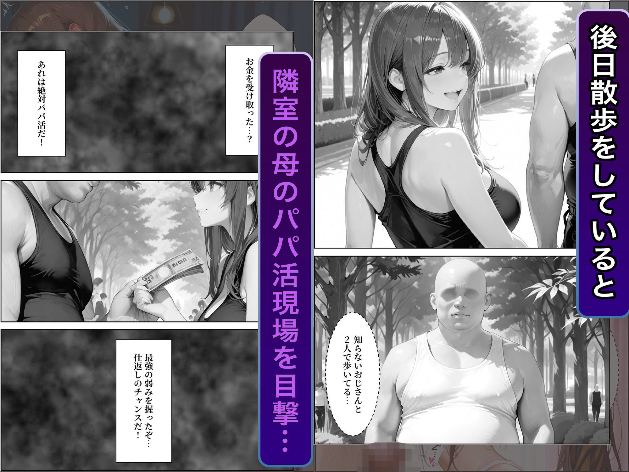 隣室に越してきた奇妙な母娘をデカチンで犯しまくった話 サンプル6ページ目