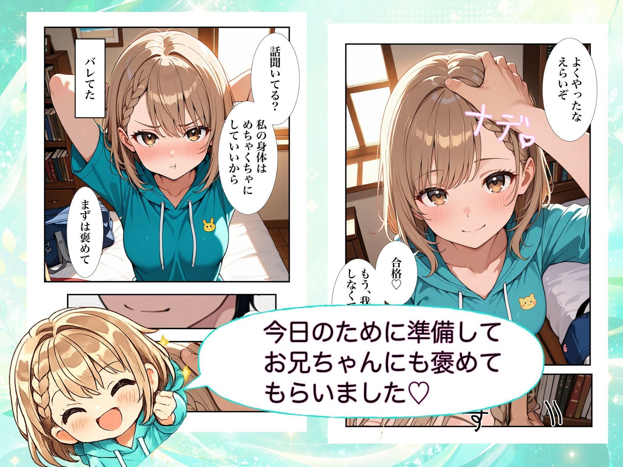 ブラコン妹ちゃんとでかちんお兄ちゃん サンプル3ページ目