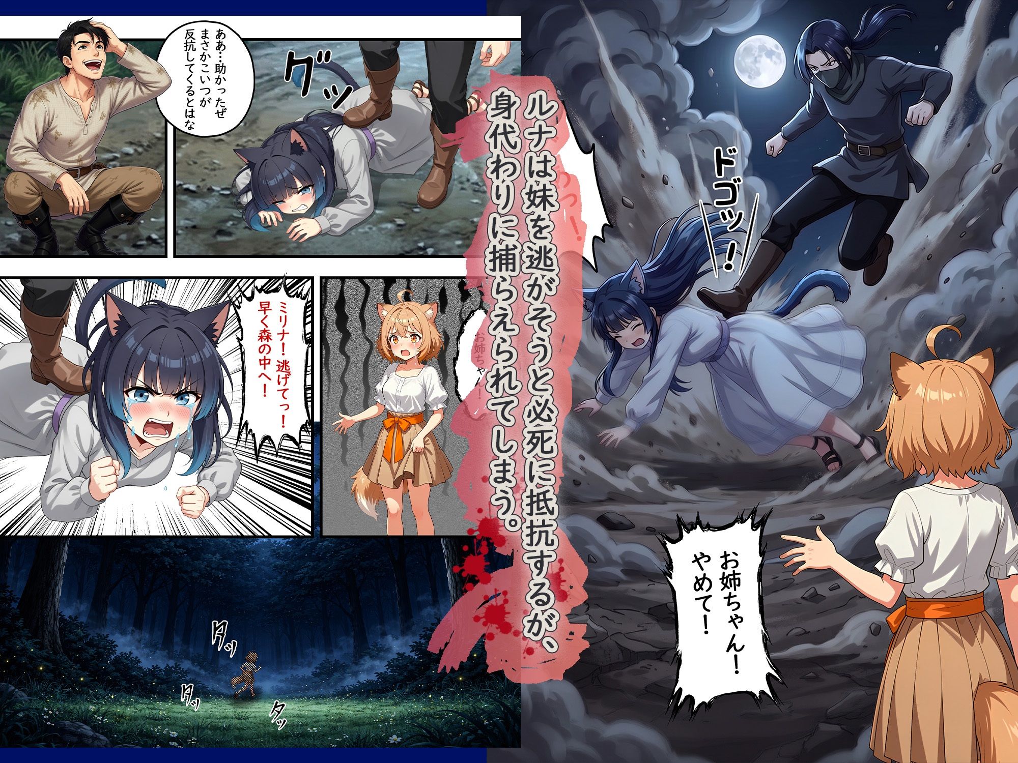 異世界奴●猫耳っ娘姉妹の救済 〜私も性奴●だけど、お姉ちゃんだけは救い出してみせる。〜 サンプル3ページ目
