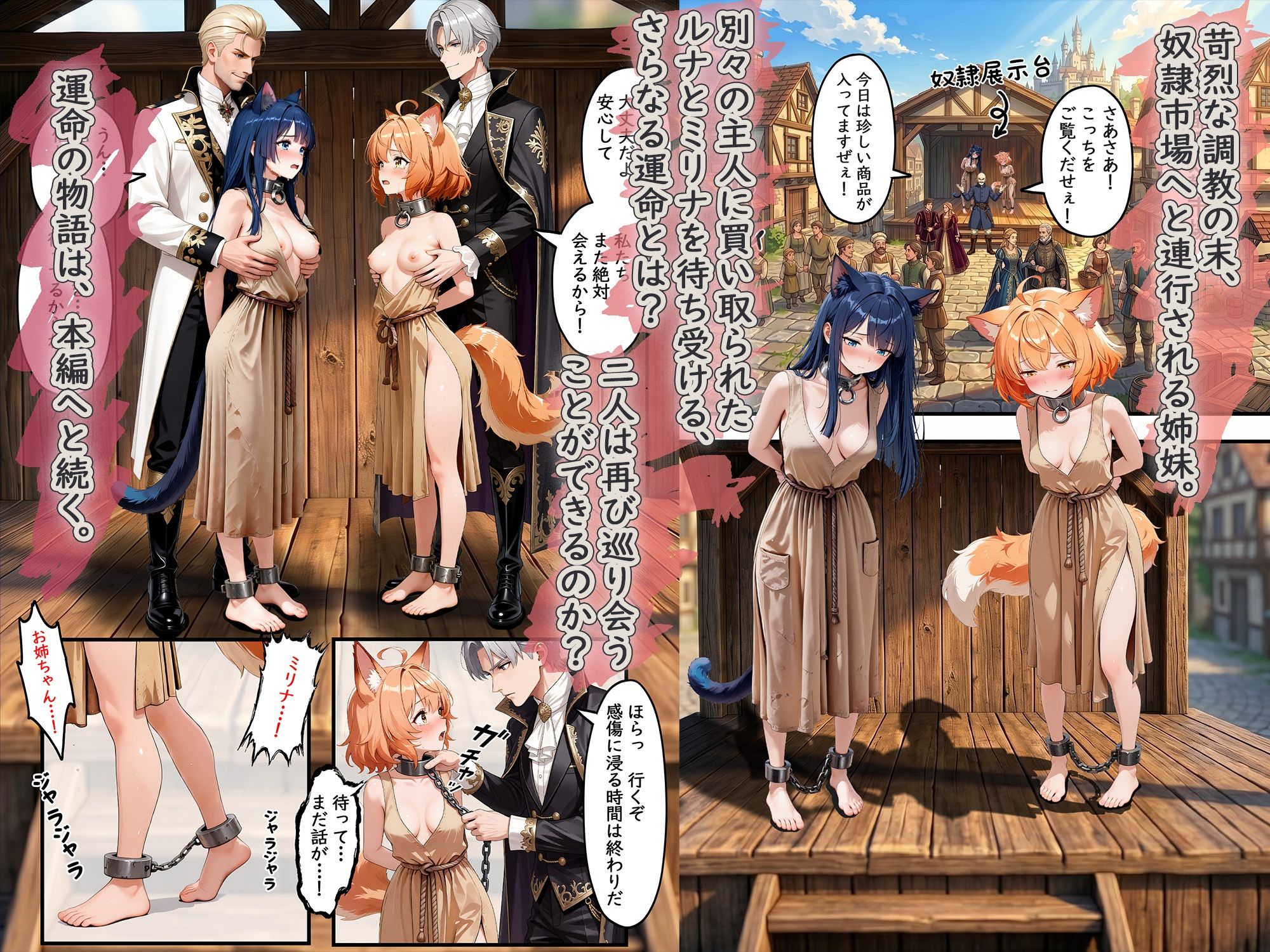 異世界奴●猫耳っ娘姉妹の救済 〜私も性奴●だけど、お姉ちゃんだけは救い出してみせる。〜 サンプル7ページ目
