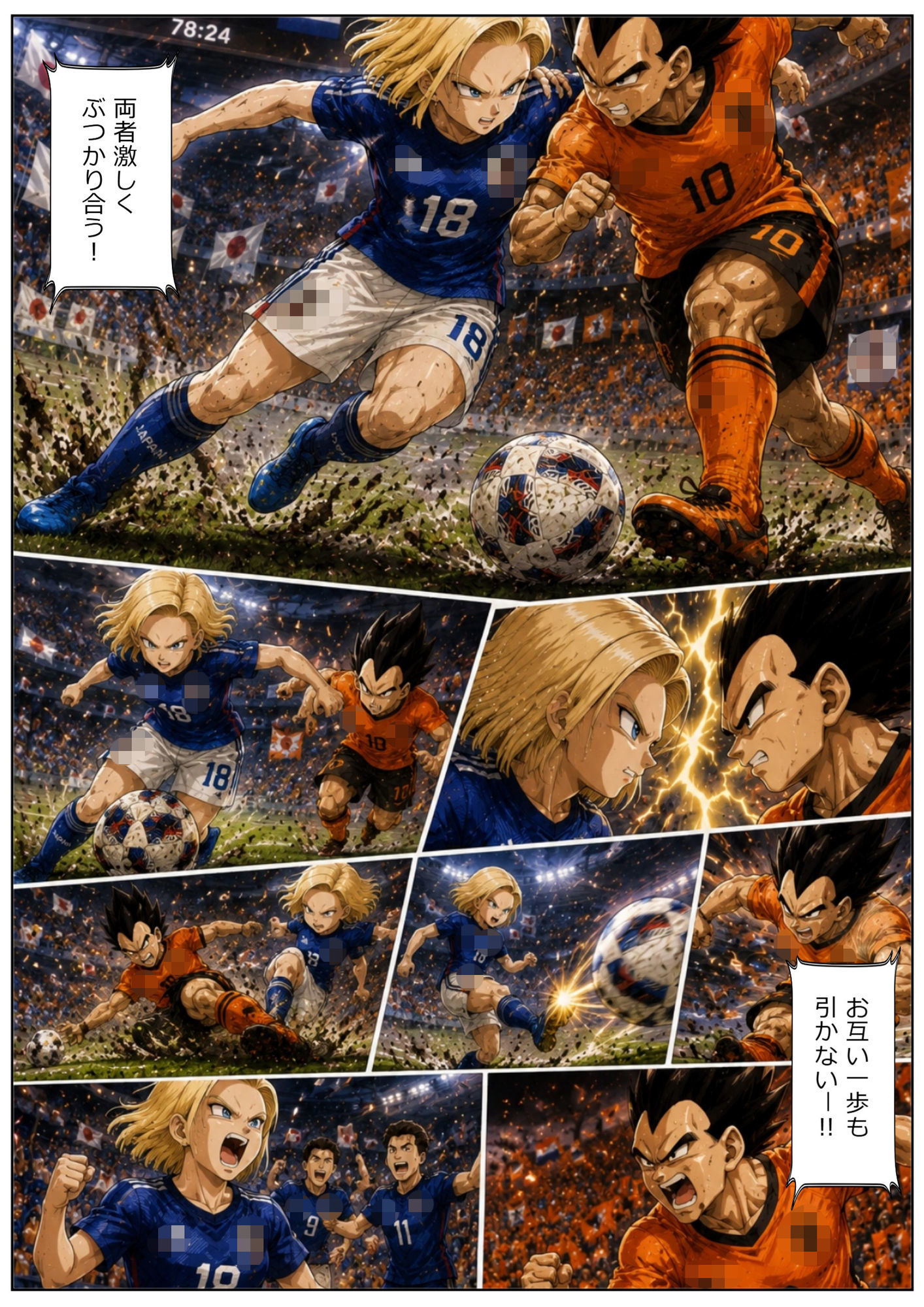 【44枚】18号×ベジータ/W祭典の禁断ロッカールームで即ハメ！プライドを賭けた汗だく生セックス 1 サンプル3ページ目