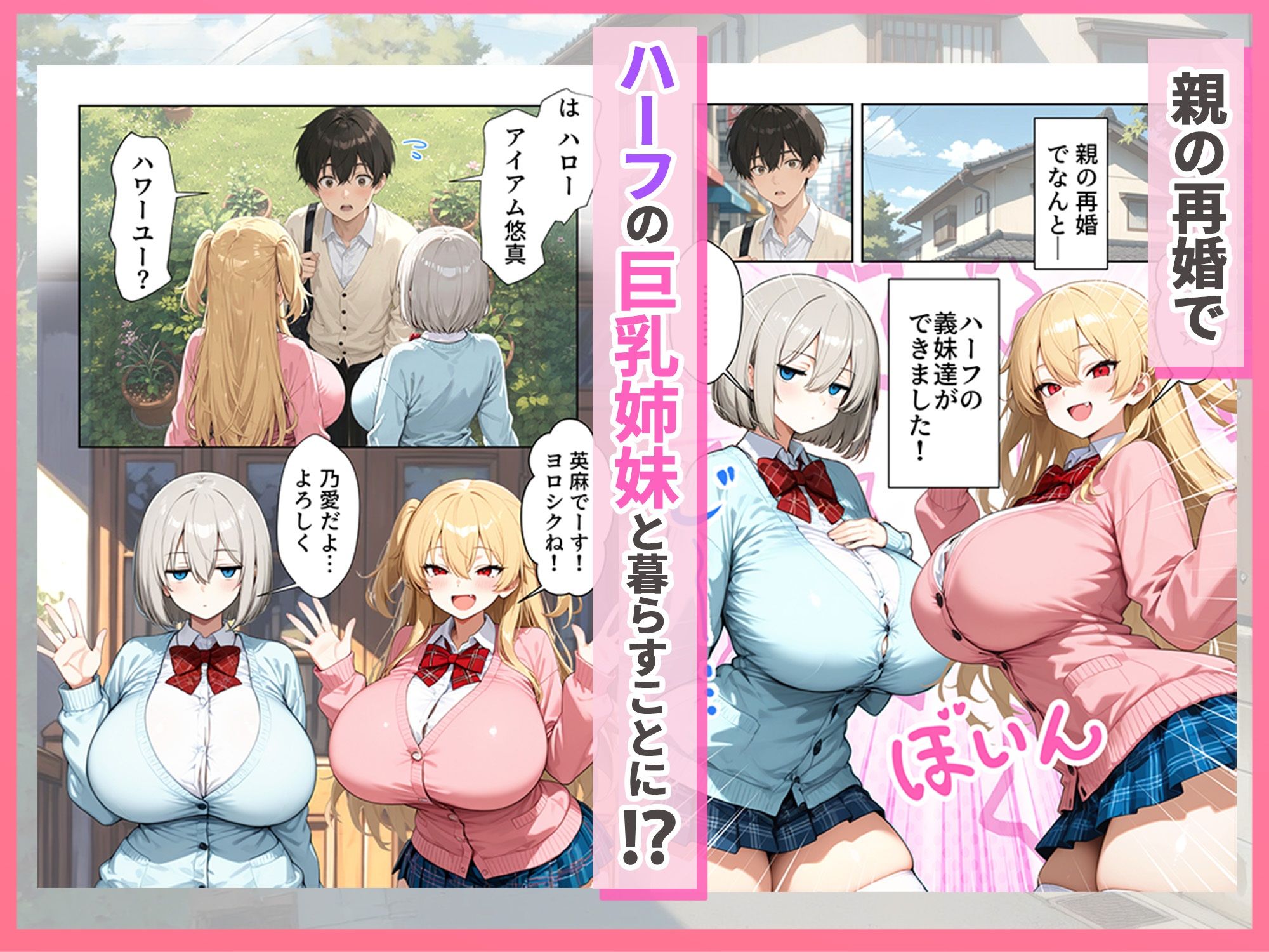 義理のハーフ姉妹 ズレたエロ常識の妹といちゃラブ性活 サンプル1ページ目