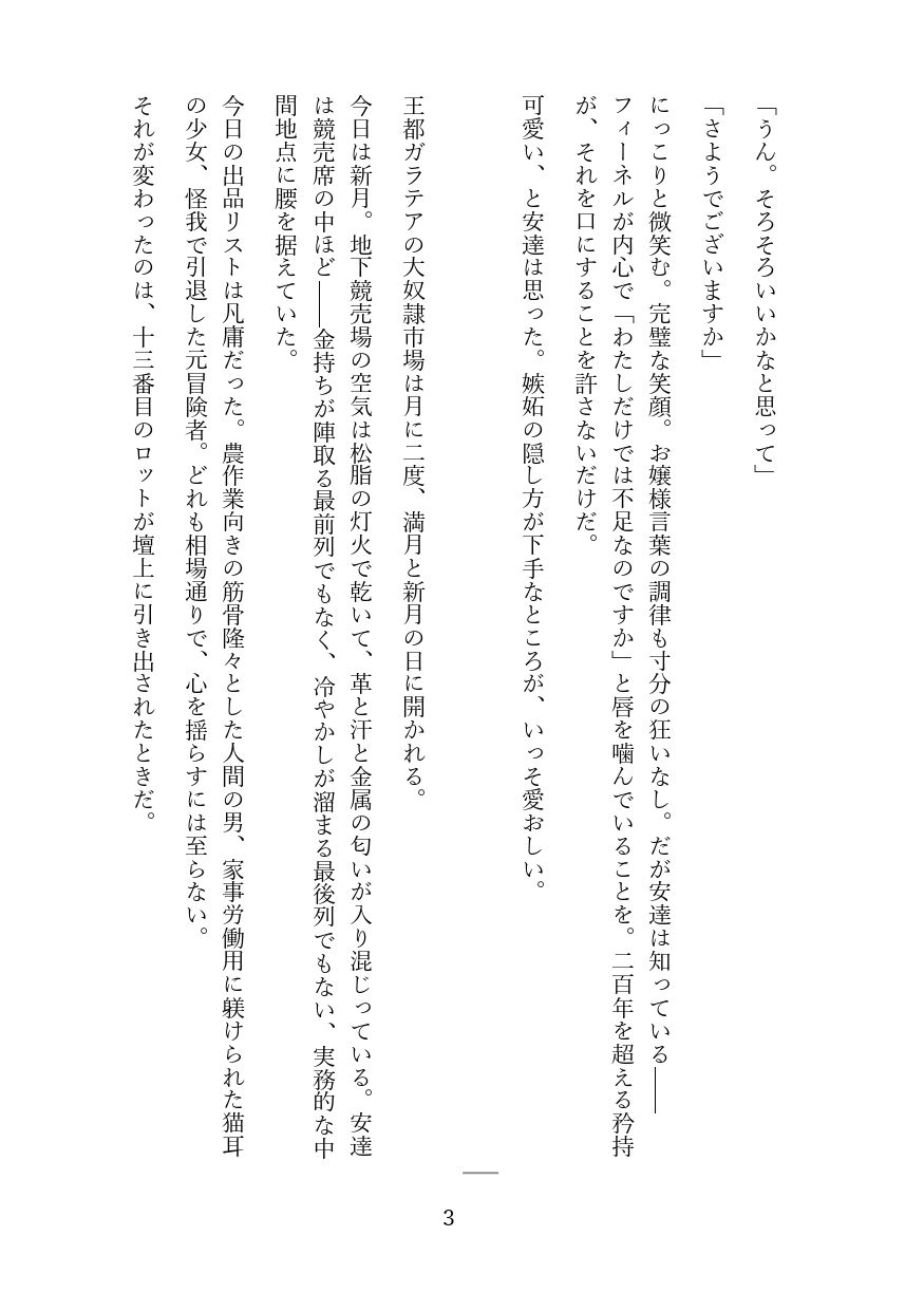 傲慢な狼獣人を奴●調教してメス堕ちさせる話 サンプル2ページ目