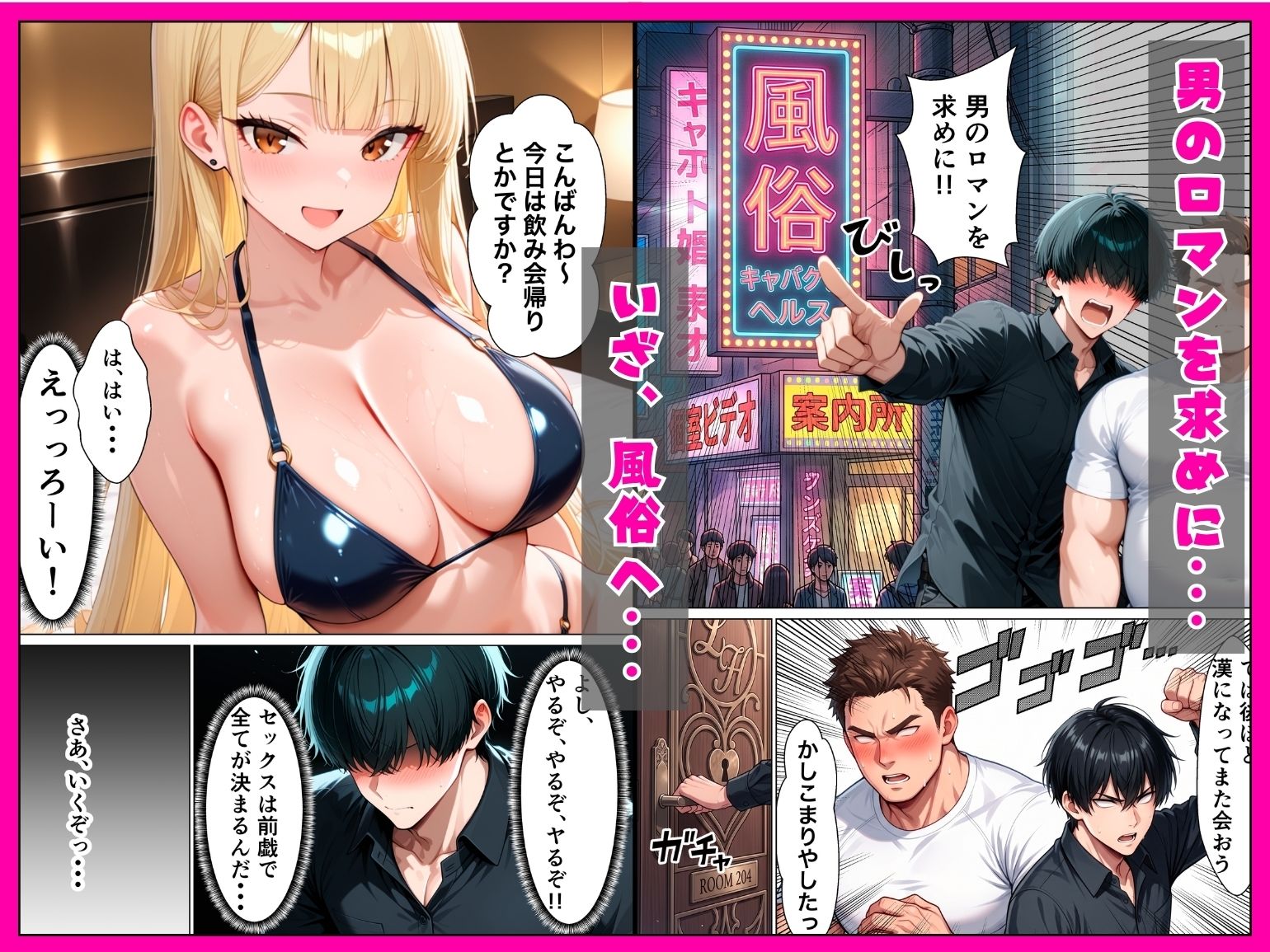 巨乳に成長した幼馴染ギャルとイチャラブ本気セックスした話 サンプル2ページ目