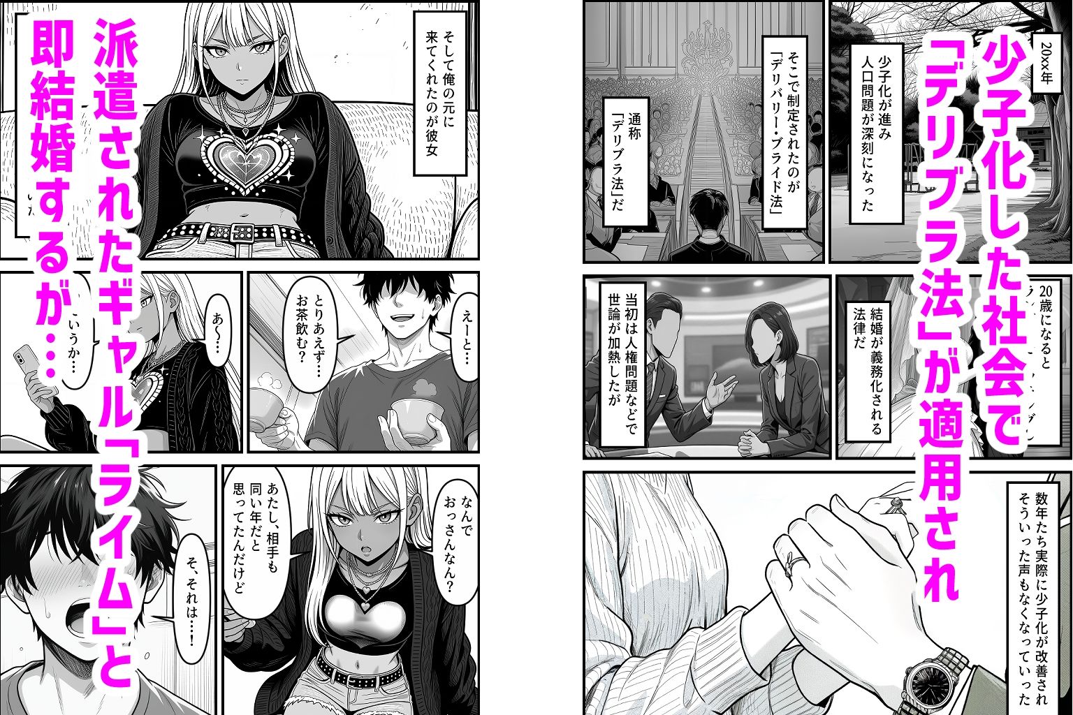 デリバリー・ブライド〜ツンデレ黒ギャルと出会って即結婚した結果… サンプル2ページ目