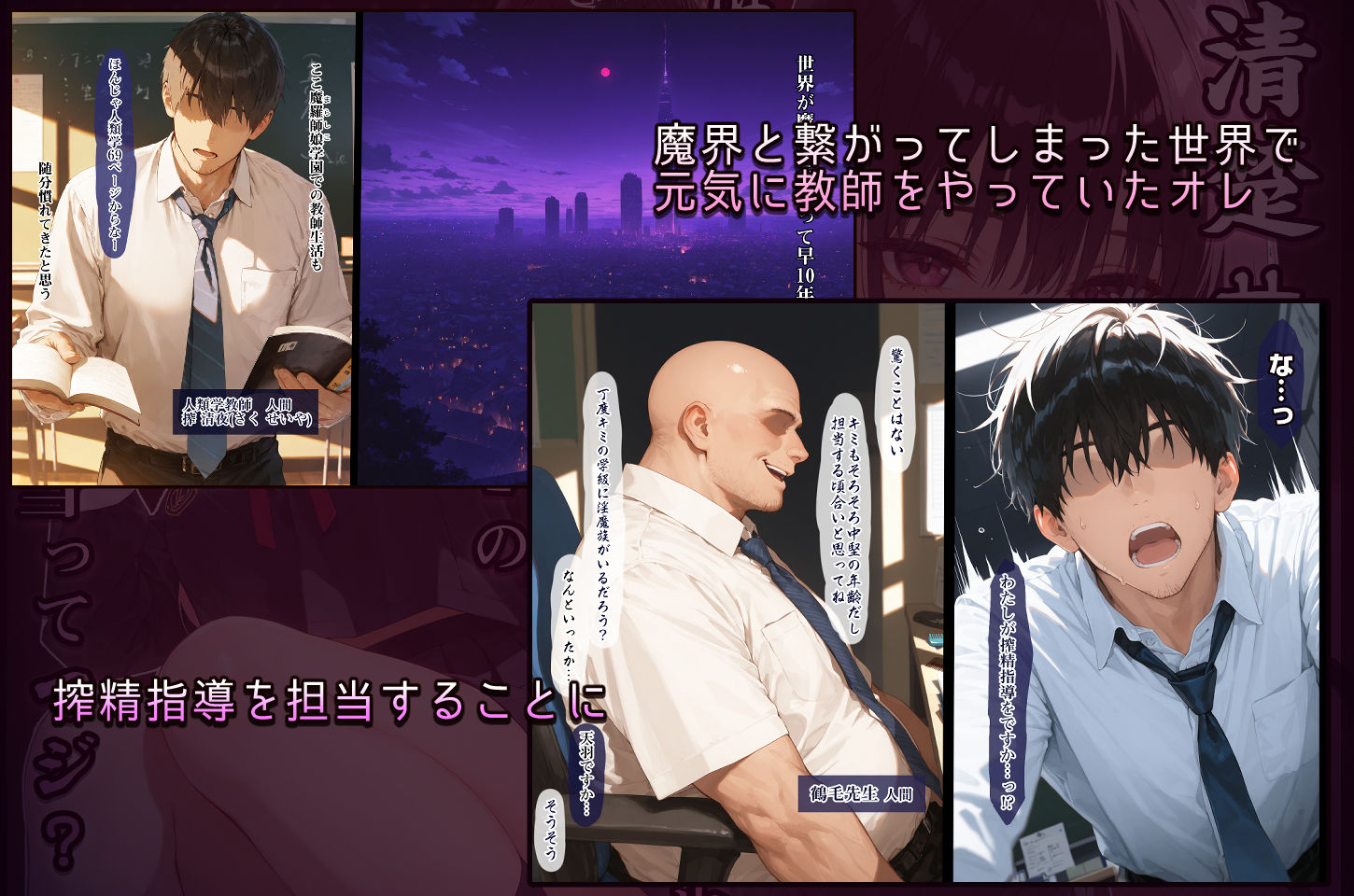 清楚サキュバス 世界が魔界と繋がって早10年 オレが教え子の搾精指導担当ってマジ？ サンプル2ページ目