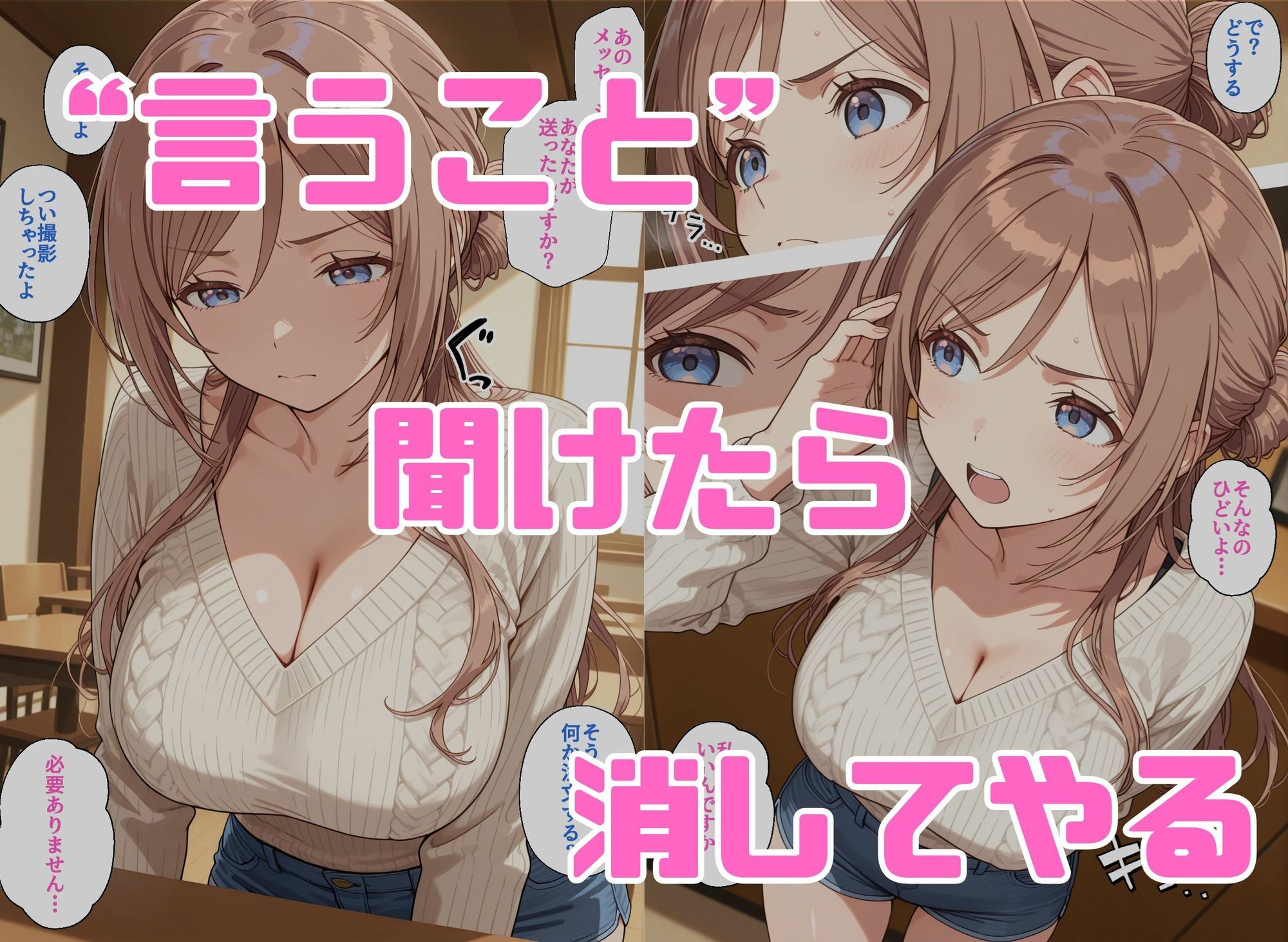 寝取られ女子 弱みをネタに支配された 姫〇莉波 サンプル2ページ目