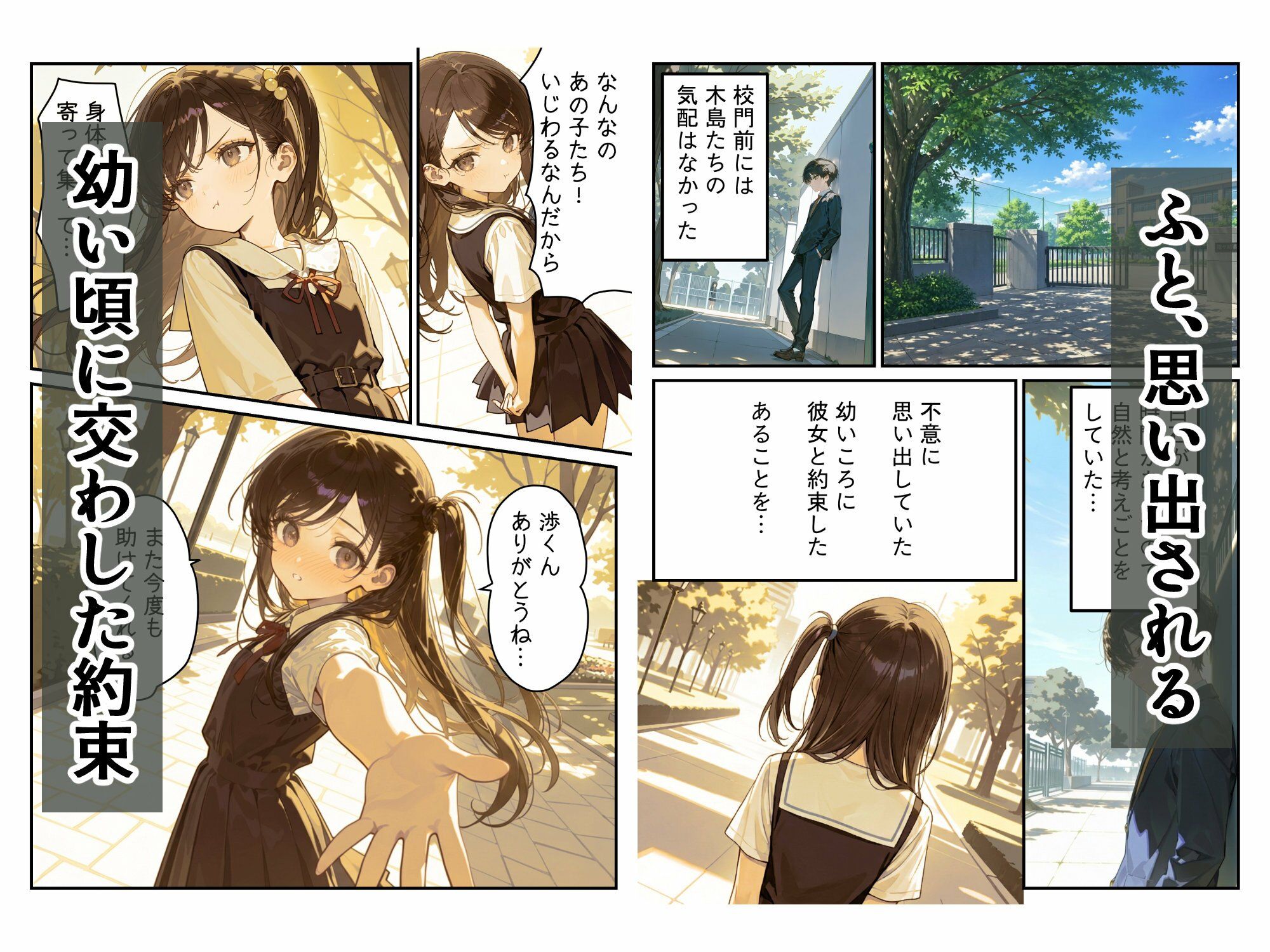 白石伶那『黄昏の図書室』 サンプル3ページ目