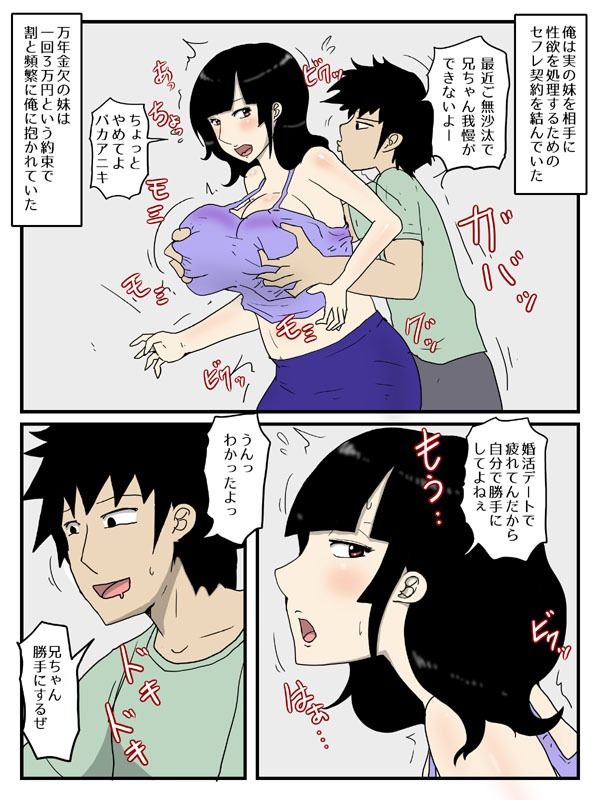 婚活中の妹が軽蔑した眼で性欲処理してくれる件 サンプル3ページ目
