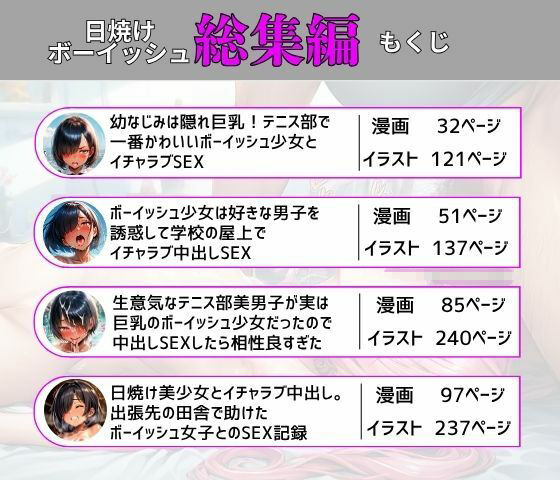 【総集編】ボーイッシュ美少女とイチャラブ中出しSEX サンプル1ページ目