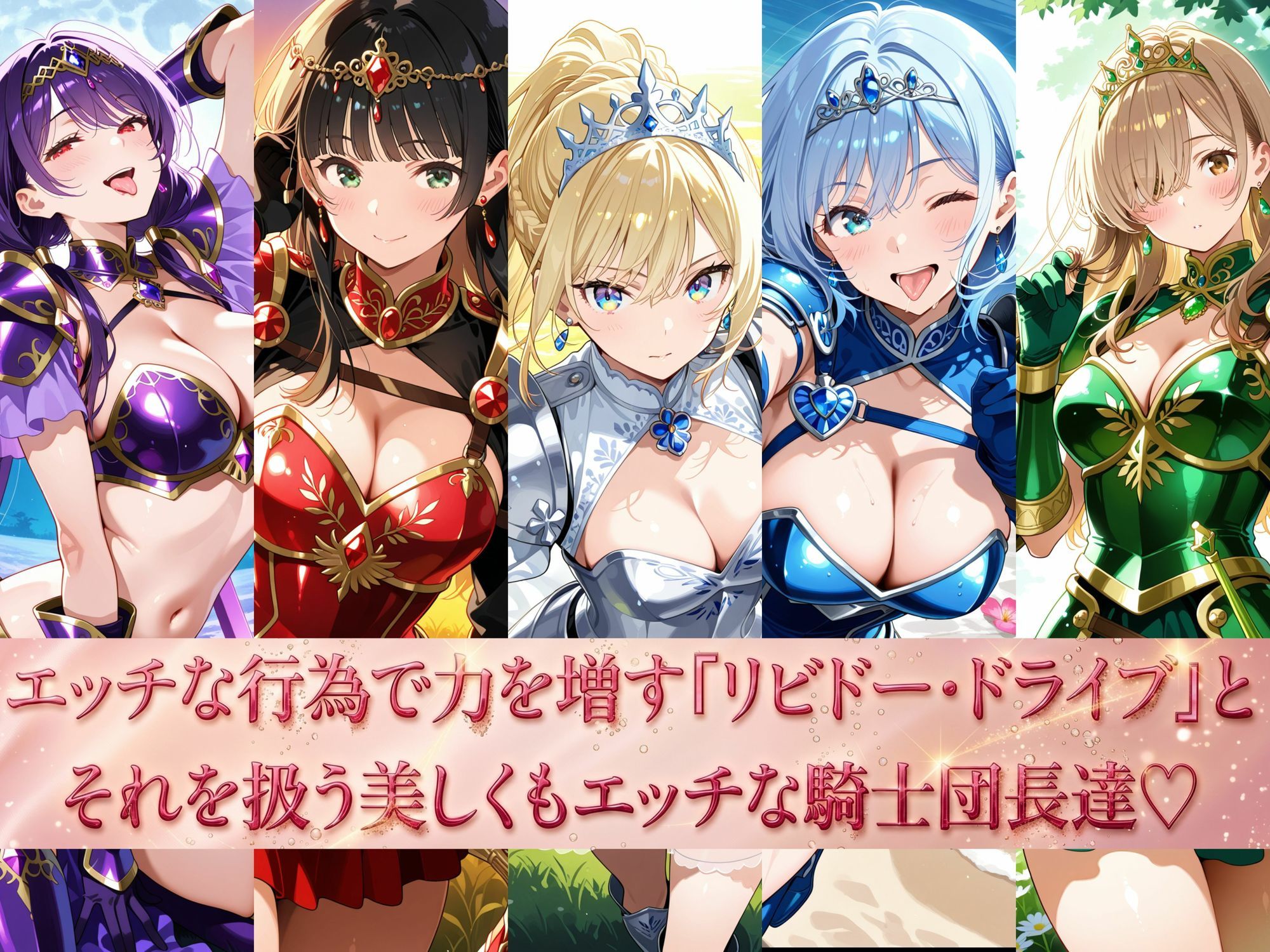 女騎士団長  どすけべ性交録  Vol.1:気高き王女のお漏らしメス堕ちせっくしゅ（はーと） サンプル2ページ目
