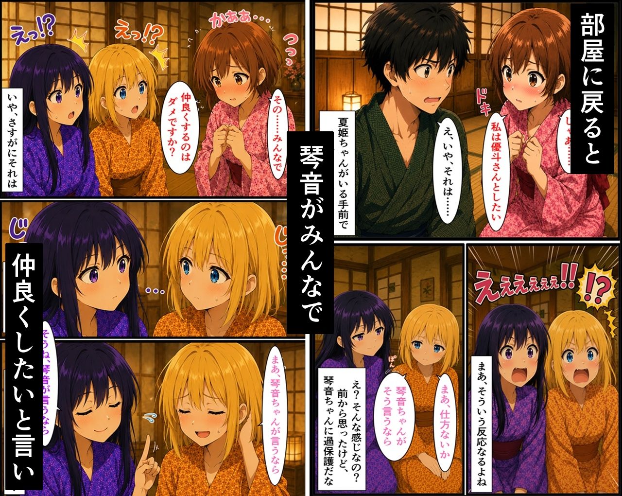 無防備すぎる同級生に、理性が追いつかなかった話 第14話「秋色の温泉旅行」 サンプル4ページ目
