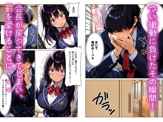 【処女喪失】完璧生徒会長のH練習台。煽って理性崩壊！中出しイキ狂い サンプル3ページ目