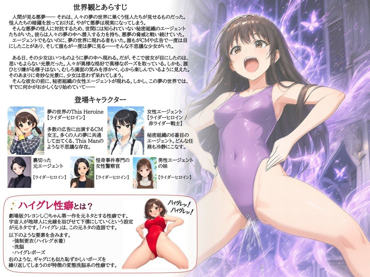 特撮ヒロインがハイグレ堕ちしちゃう！ 〜夢の世界のThis Heroine〜 サンプル6ページ目