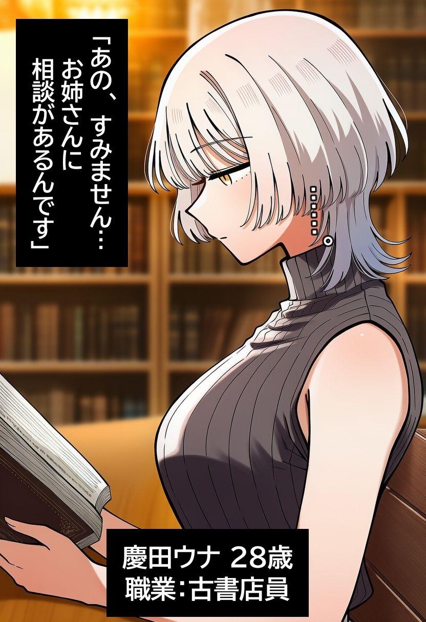 古書店員のダウナー系お姉さんに生中出ししまくって孕ませるまで。 サンプル1ページ目