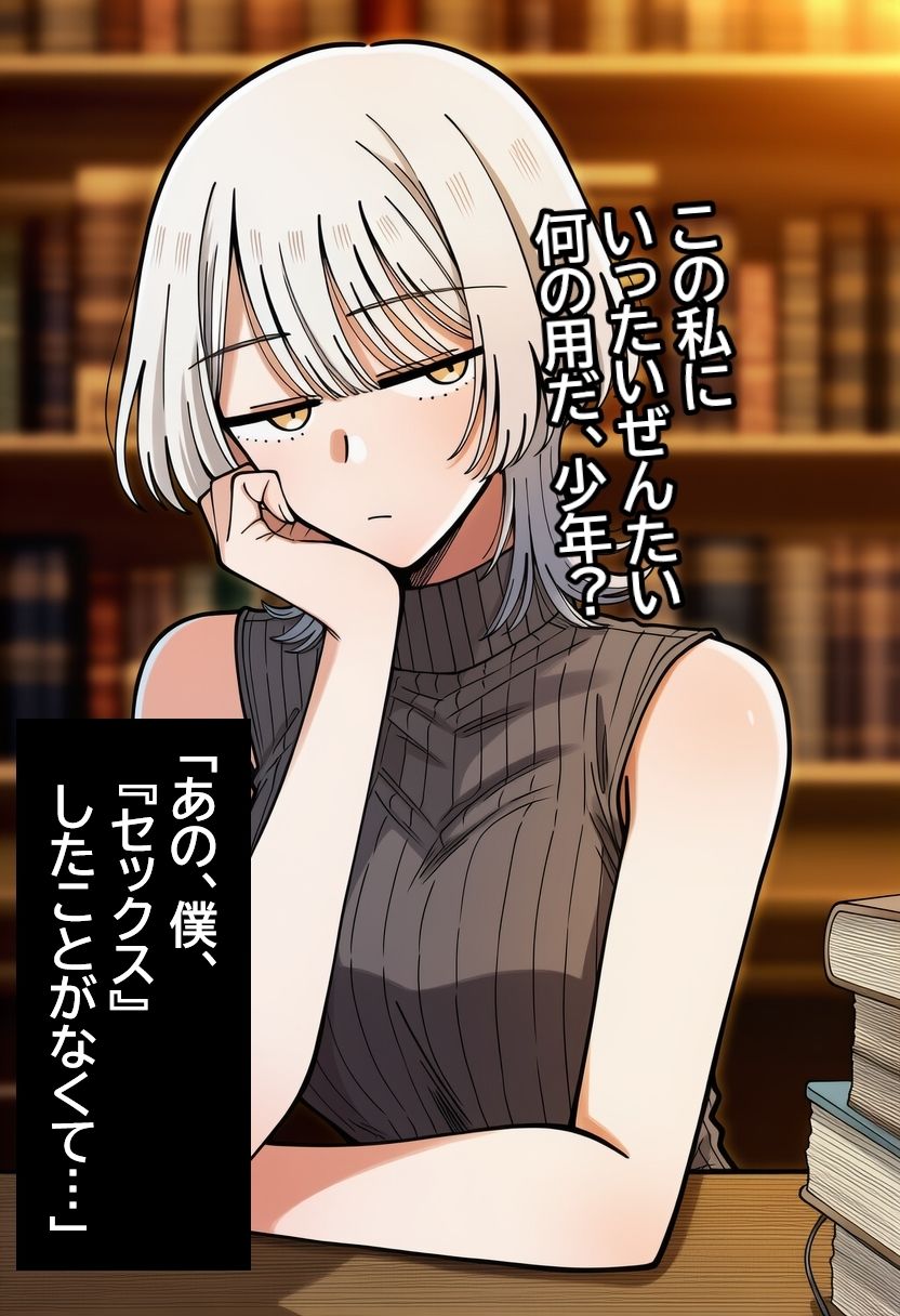 古書店員のダウナー系お姉さんに生中出ししまくって孕ませるまで。 サンプル2ページ目