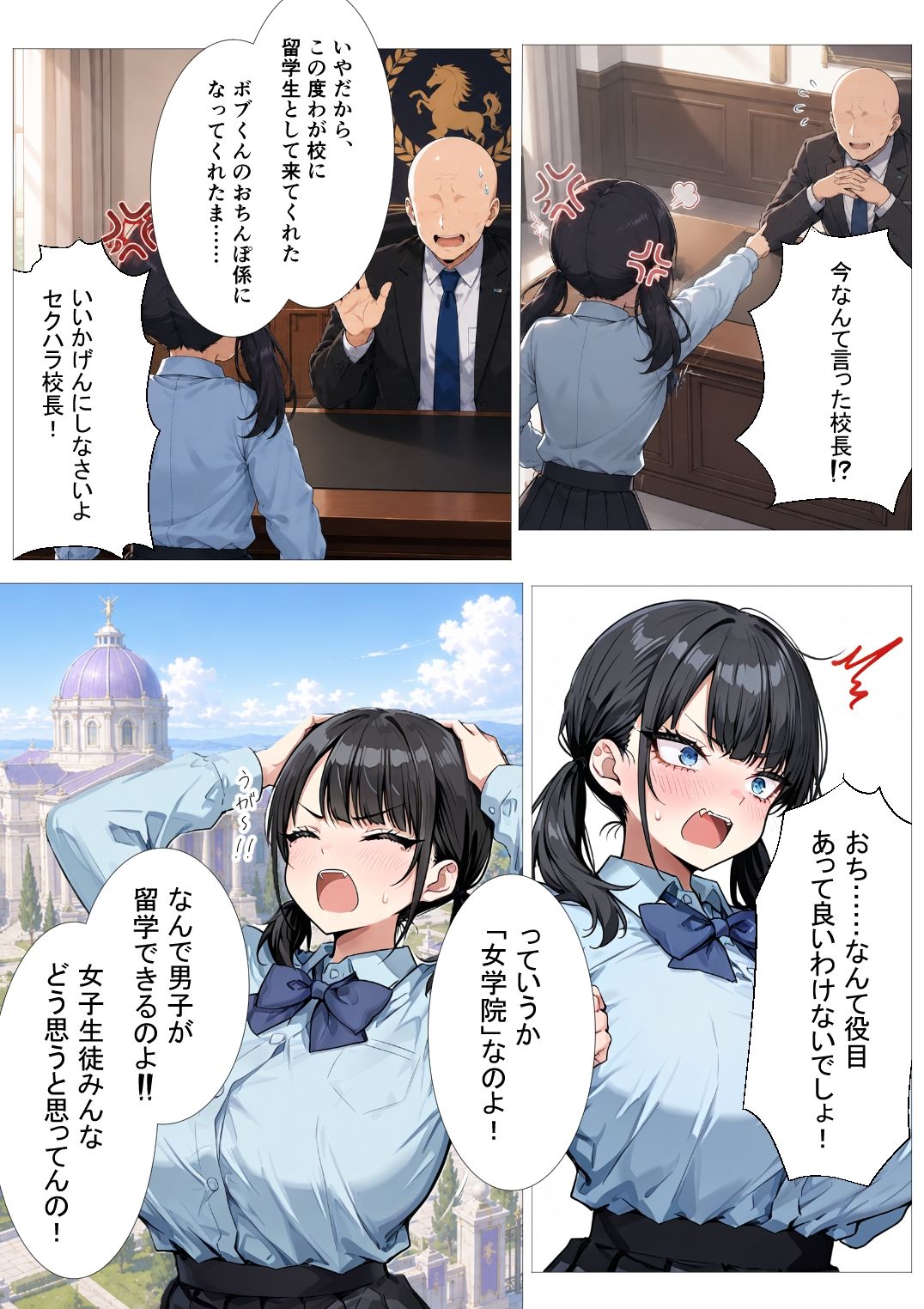 黒濁の華-黒人留学生に嬲られる才女- サンプル2ページ目