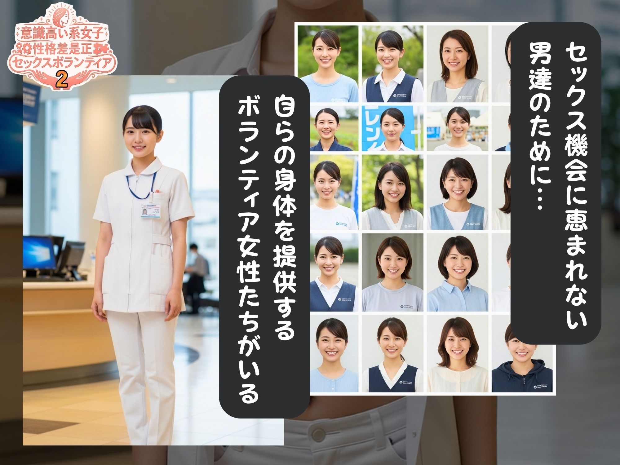 意識高い系女子  性格差是正  セックスボランティア2 サンプル1ページ目