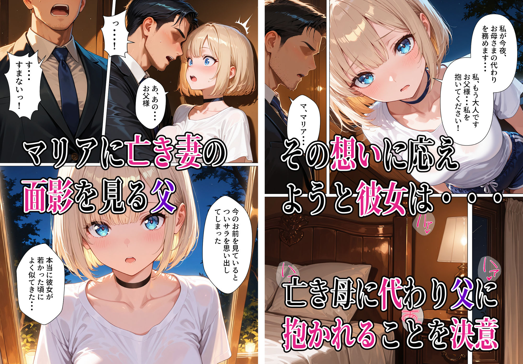 孤独な美少女マリア-背徳の父娘セックス サンプル4ページ目