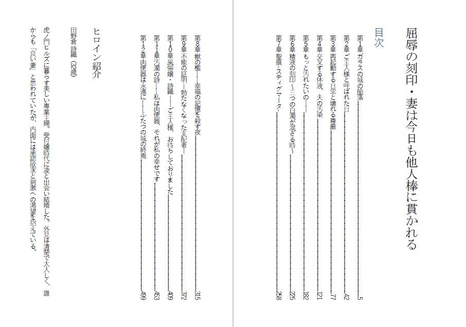 高慢な妻を堕とす・妻は今日も他人棒に貫かれる サンプル1ページ目