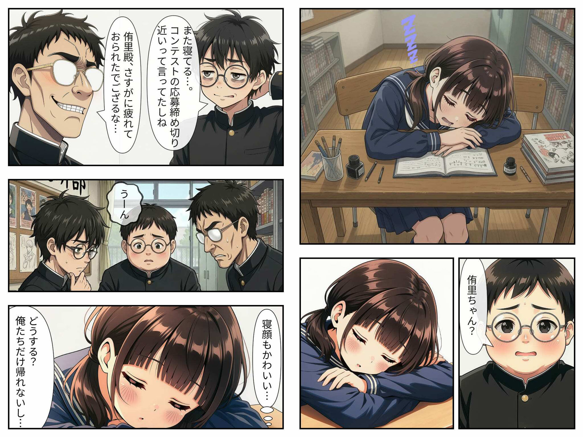 漫研の眠り姫〜睡眠薬で眠らされた無垢な後輩 1話・2話〜 サンプル2ページ目