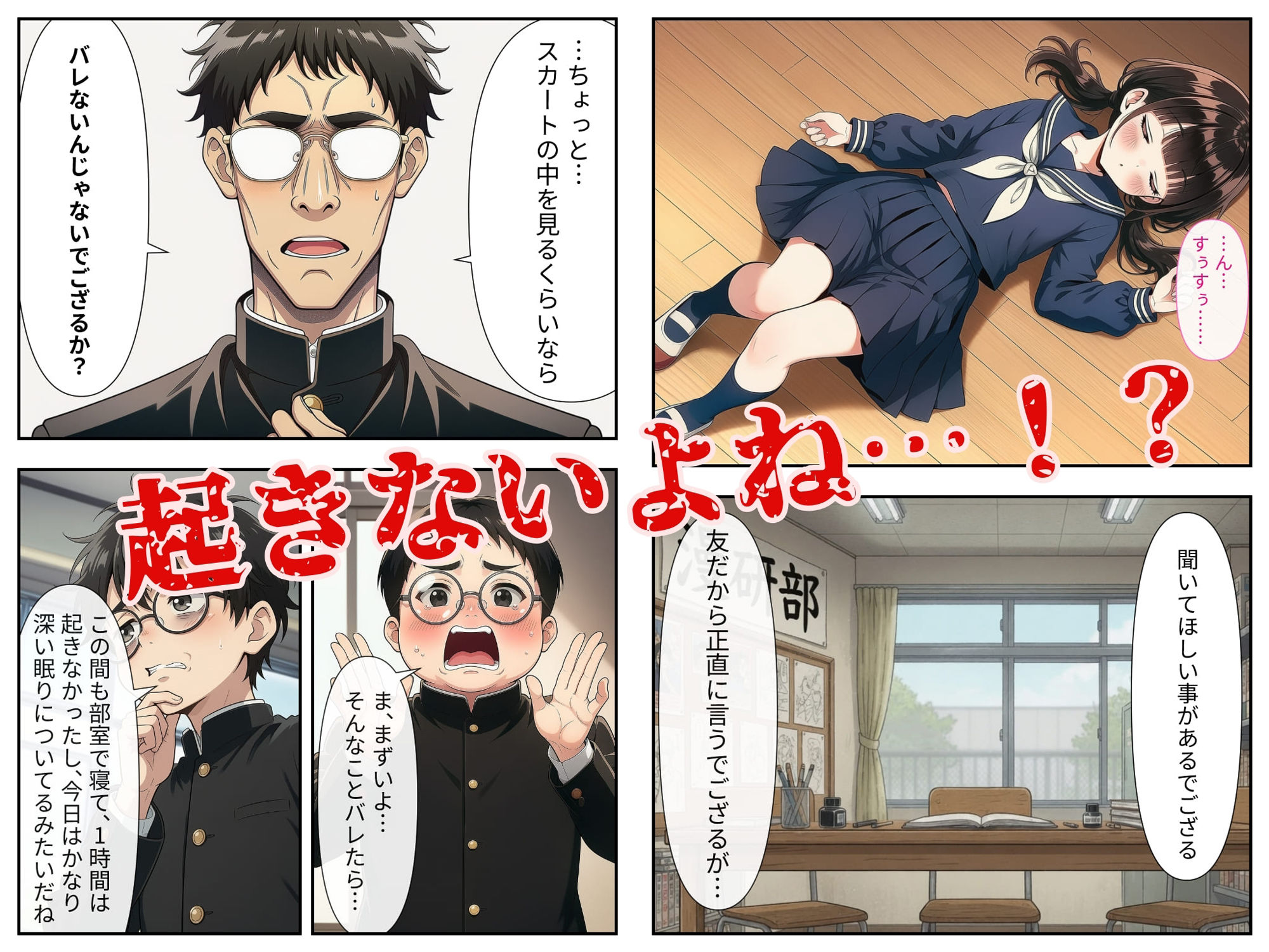 漫研の眠り姫〜睡眠薬で眠らされた無垢な後輩 1話・2話〜 サンプル3ページ目