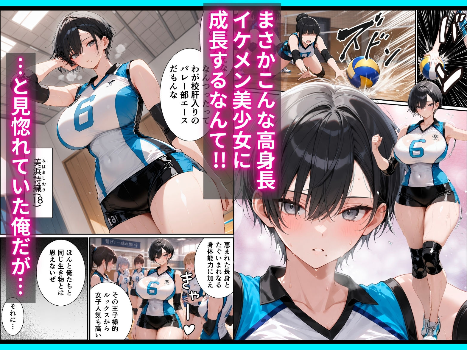 長身ボーイッシュ幼馴染との練習セックスは最高に気持ちいい  前編 サンプル2ページ目