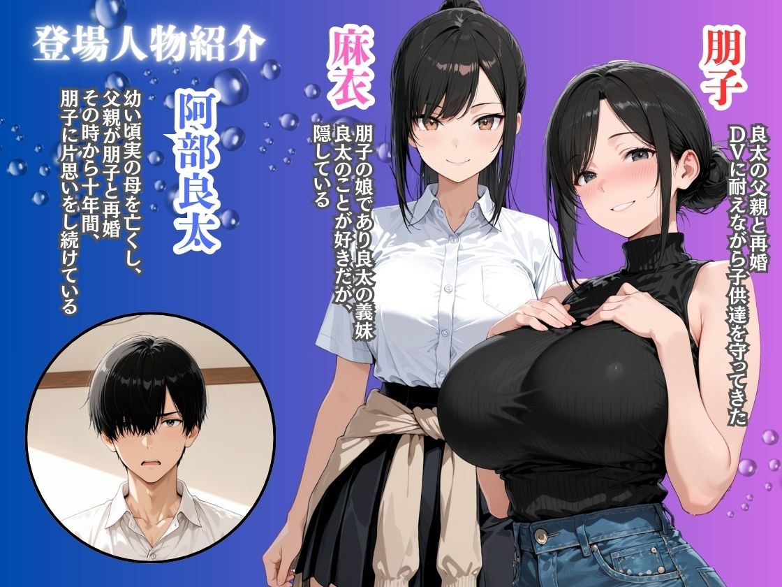 義妹の誘惑生ハメセックスを振り切り義母の処女アナルに中出しする サンプル1ページ目